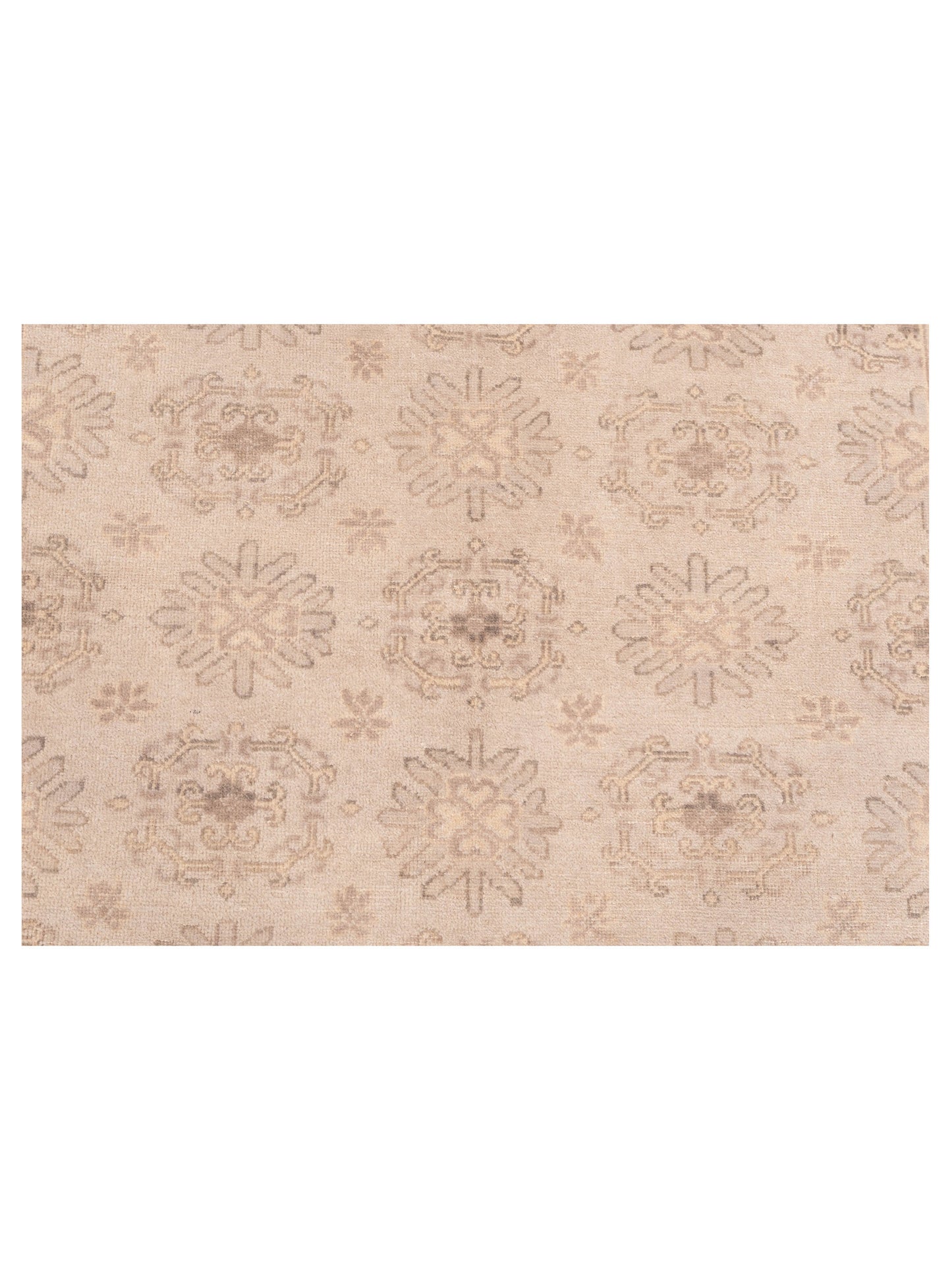 Evren 123396 Silver Silver 5x8 Hand Knotted Rug