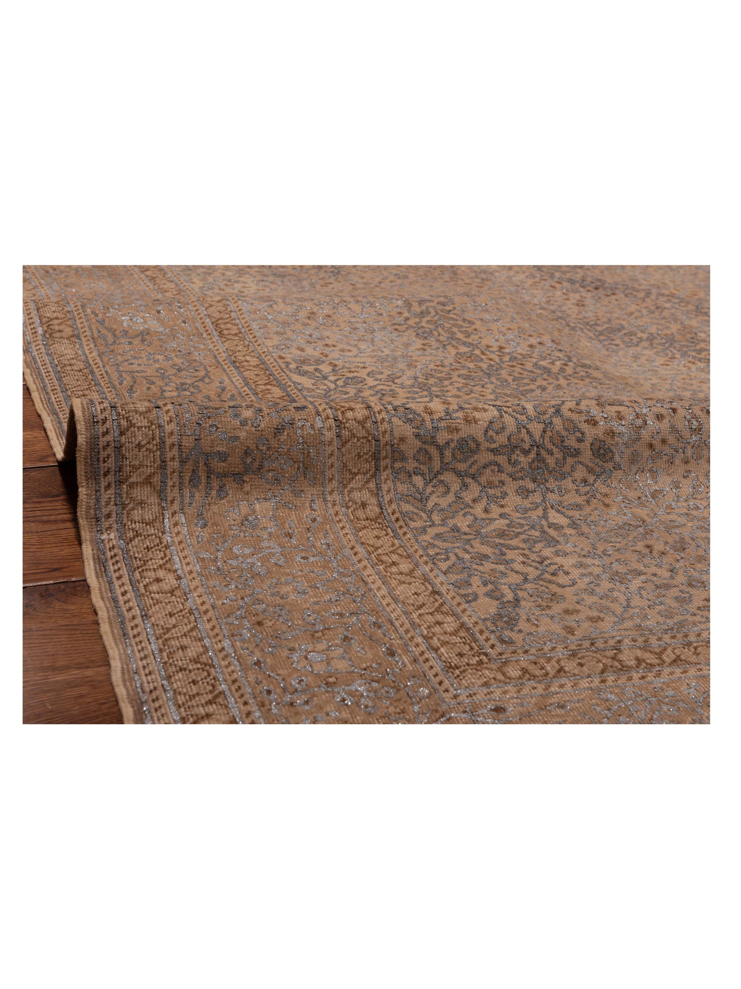 Vintage 108304 Beige 6.5x9.4 Hand Knotted Rug