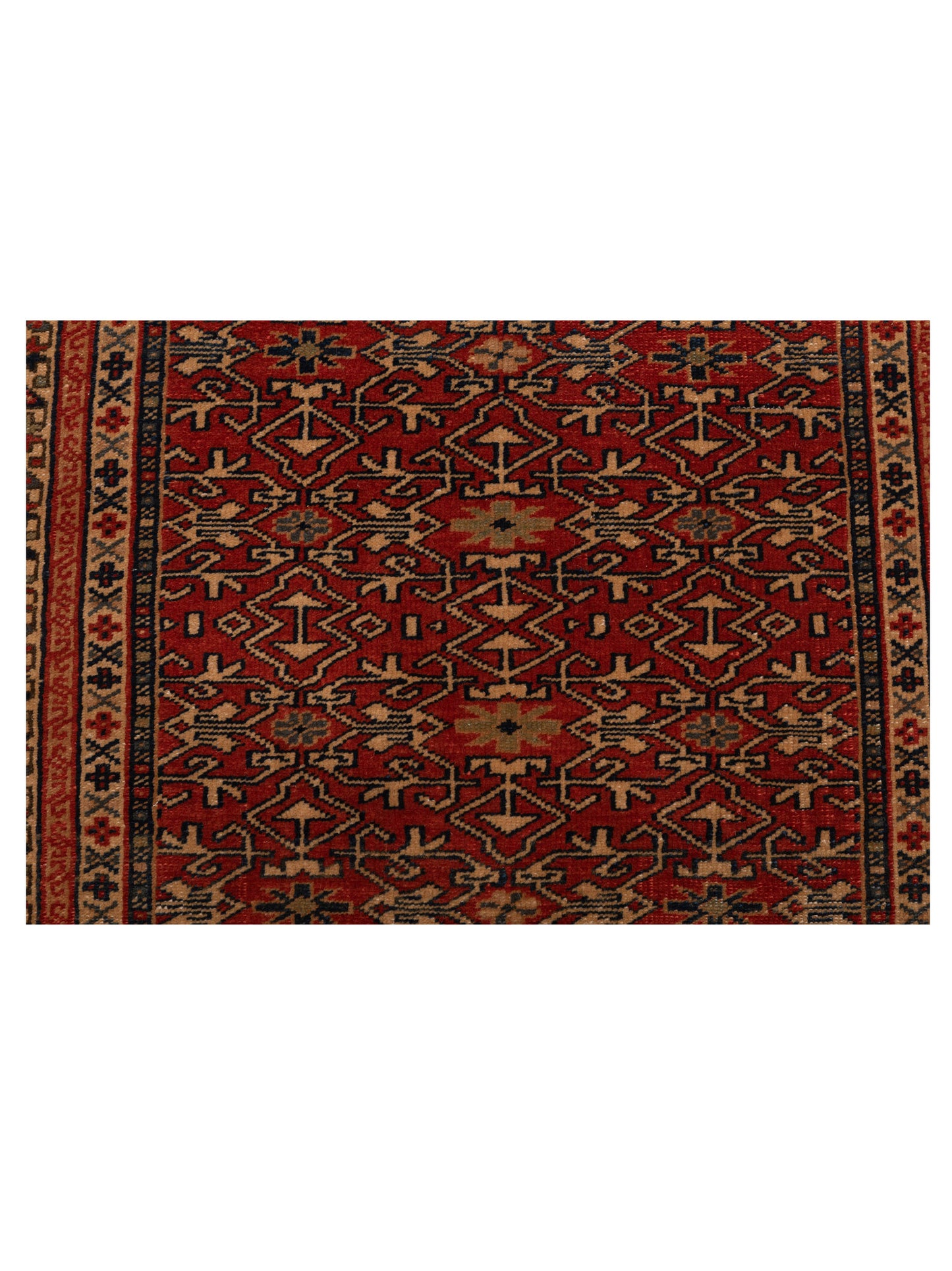 Antique Loom 147339 Red Ivory 2.9x3.8 Hand Knotted Rug