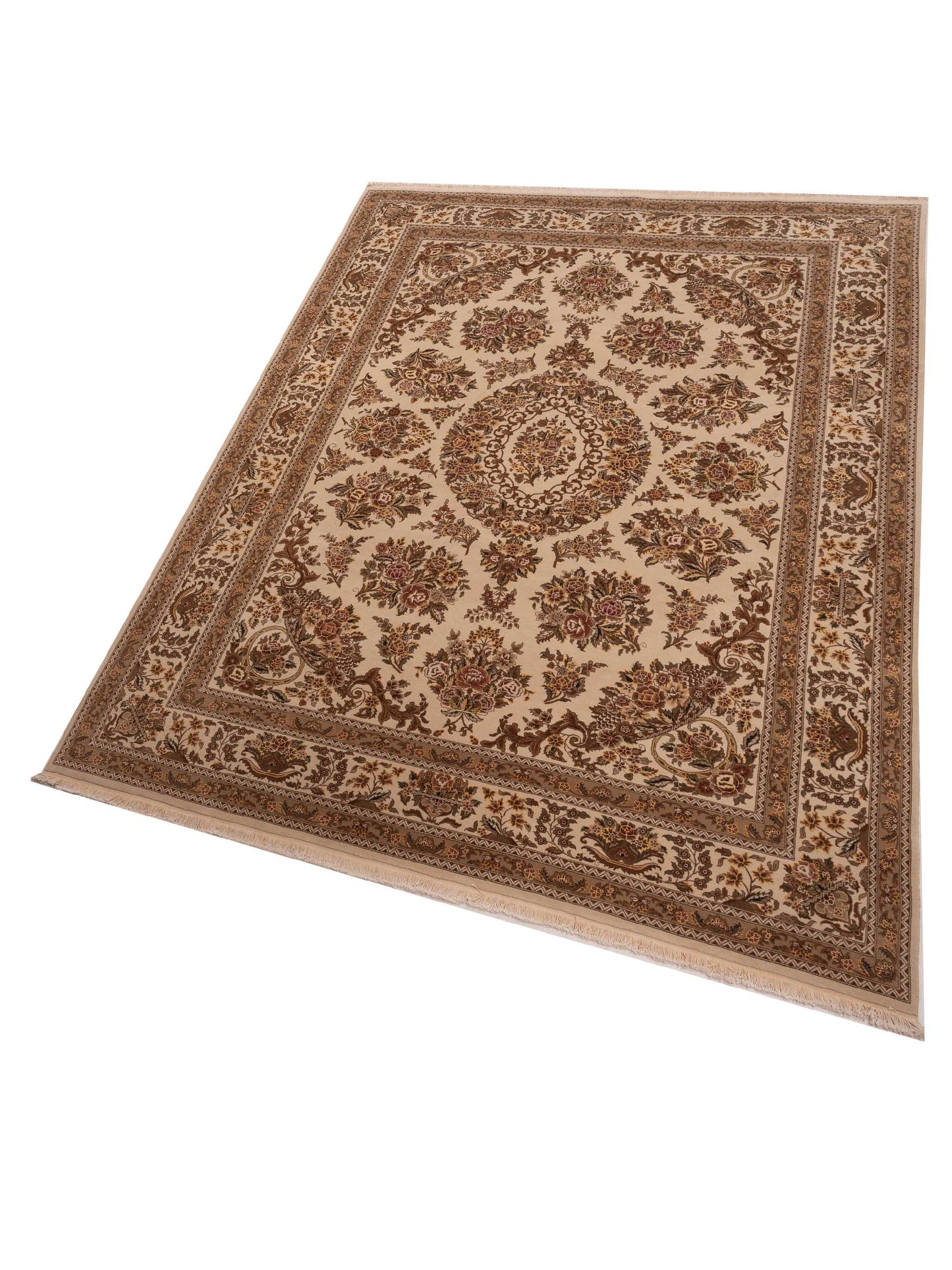 Magnolia 121080 Ivory Ivory 9x12 Hand Knotted Rug