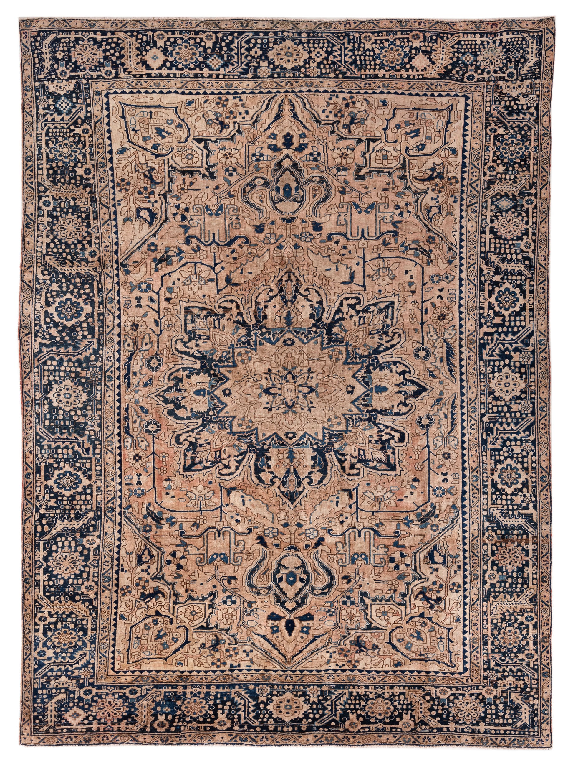 Pasha Persian  Brown Navy Traditional