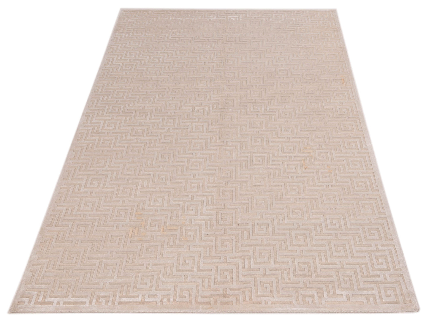 Tibetino 127487 Ivory Ivory 6.1x9.1 Hand Knotted Rug