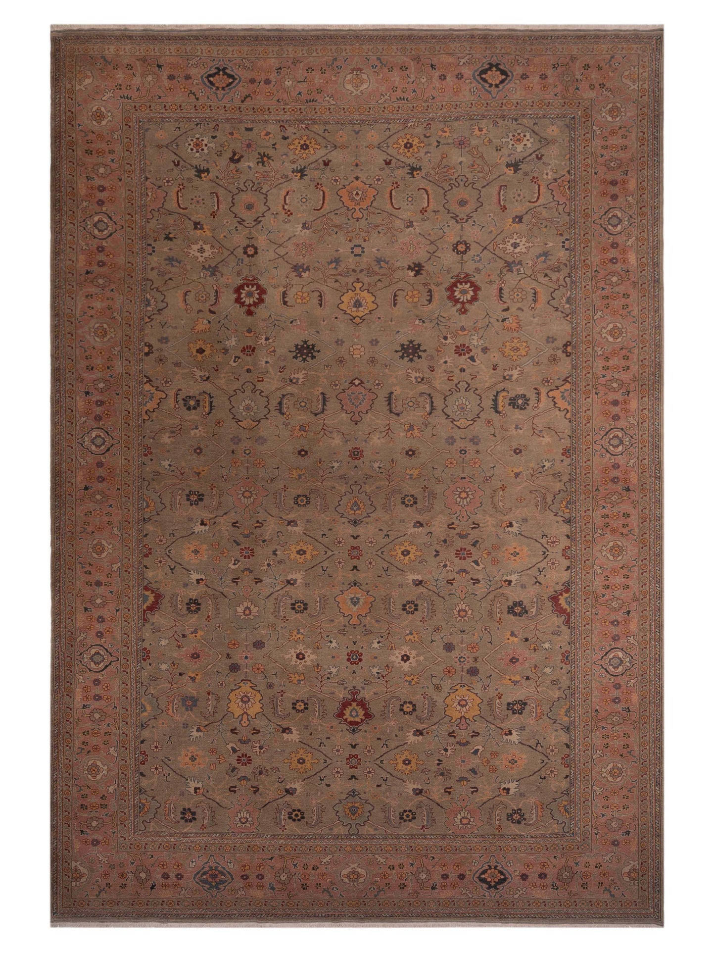 Pasha Turkish Elvan  Silver Pink Traditional