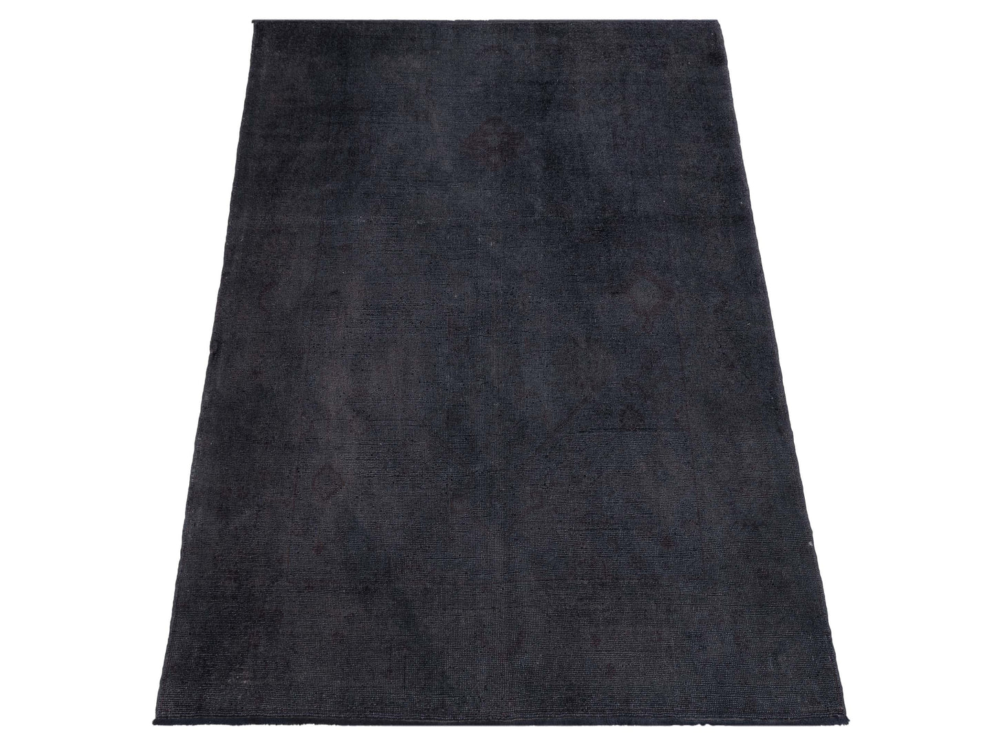 Vintage 108912 Charcoal 7x8.1 Hand Knotted Rug