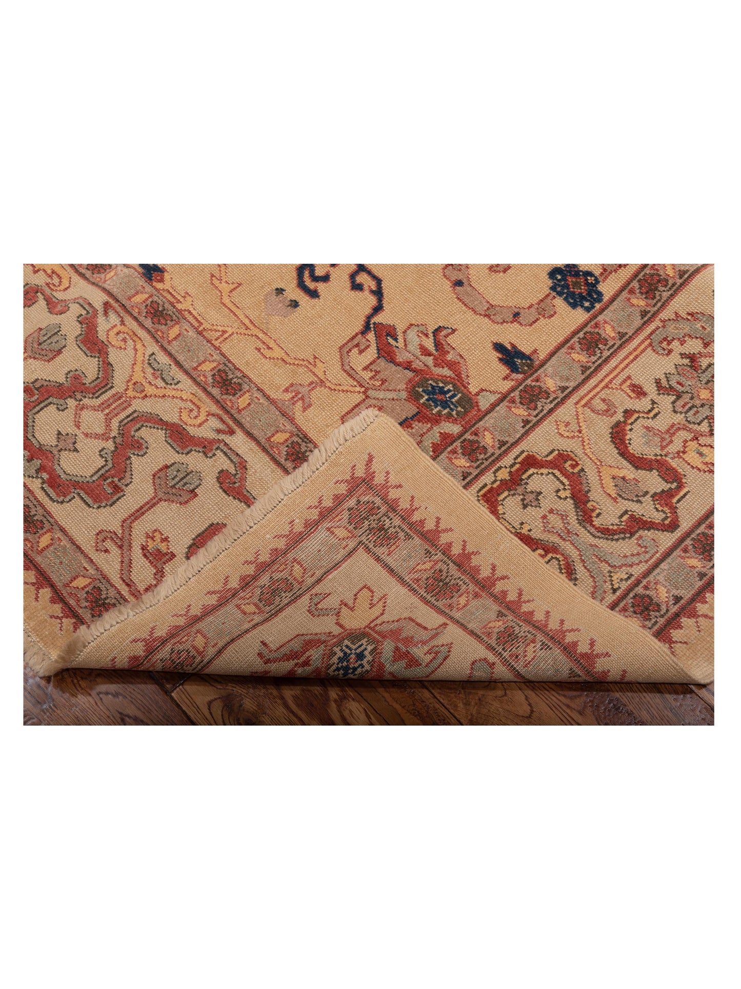 Antique Loom 105097 Beige Ivory 6.11x8.4 Hand Knotted Rug