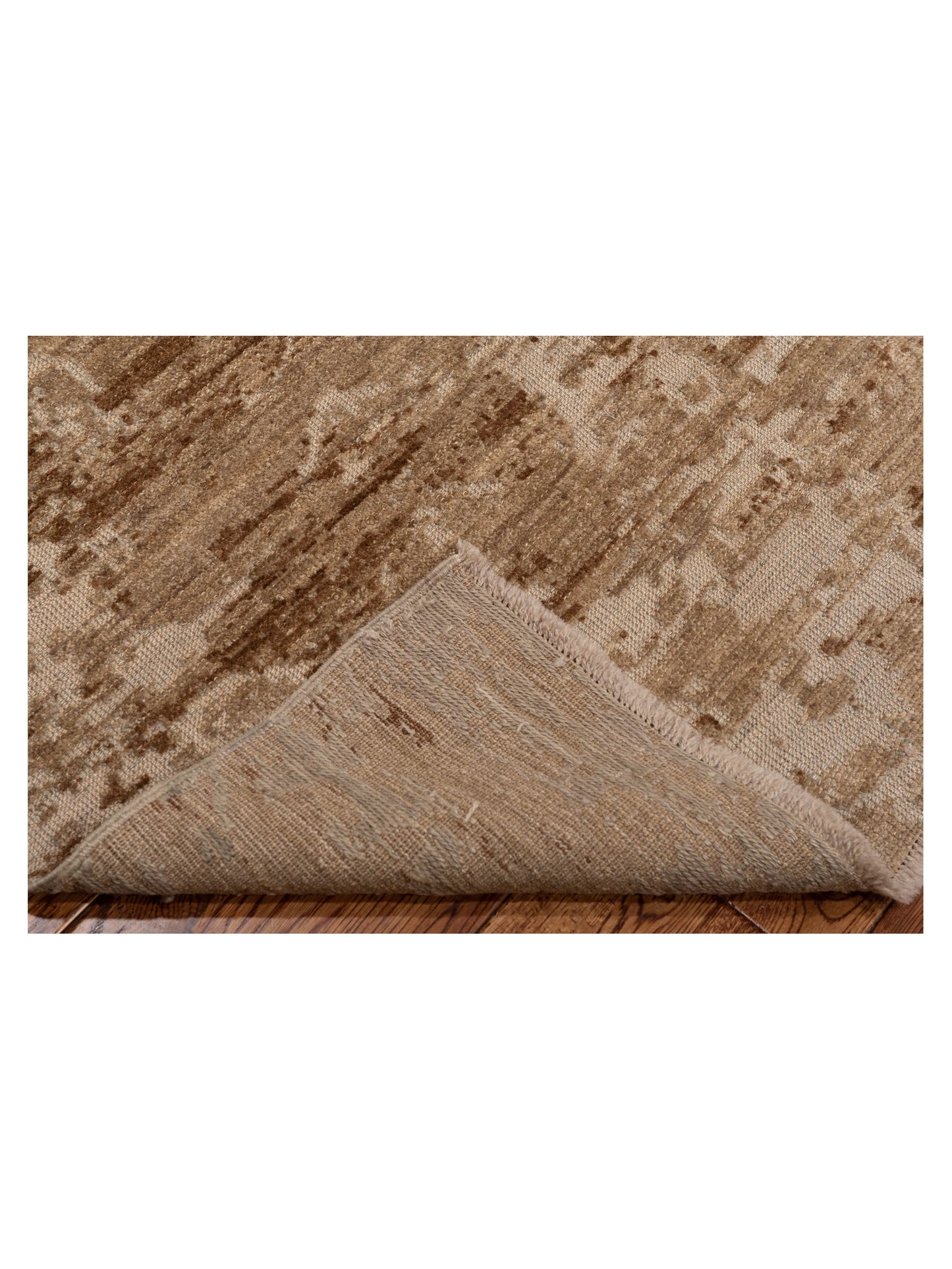 Angora Oushak 126694 Brown Silver 6.4x6.8 Hand Knotted Rug
