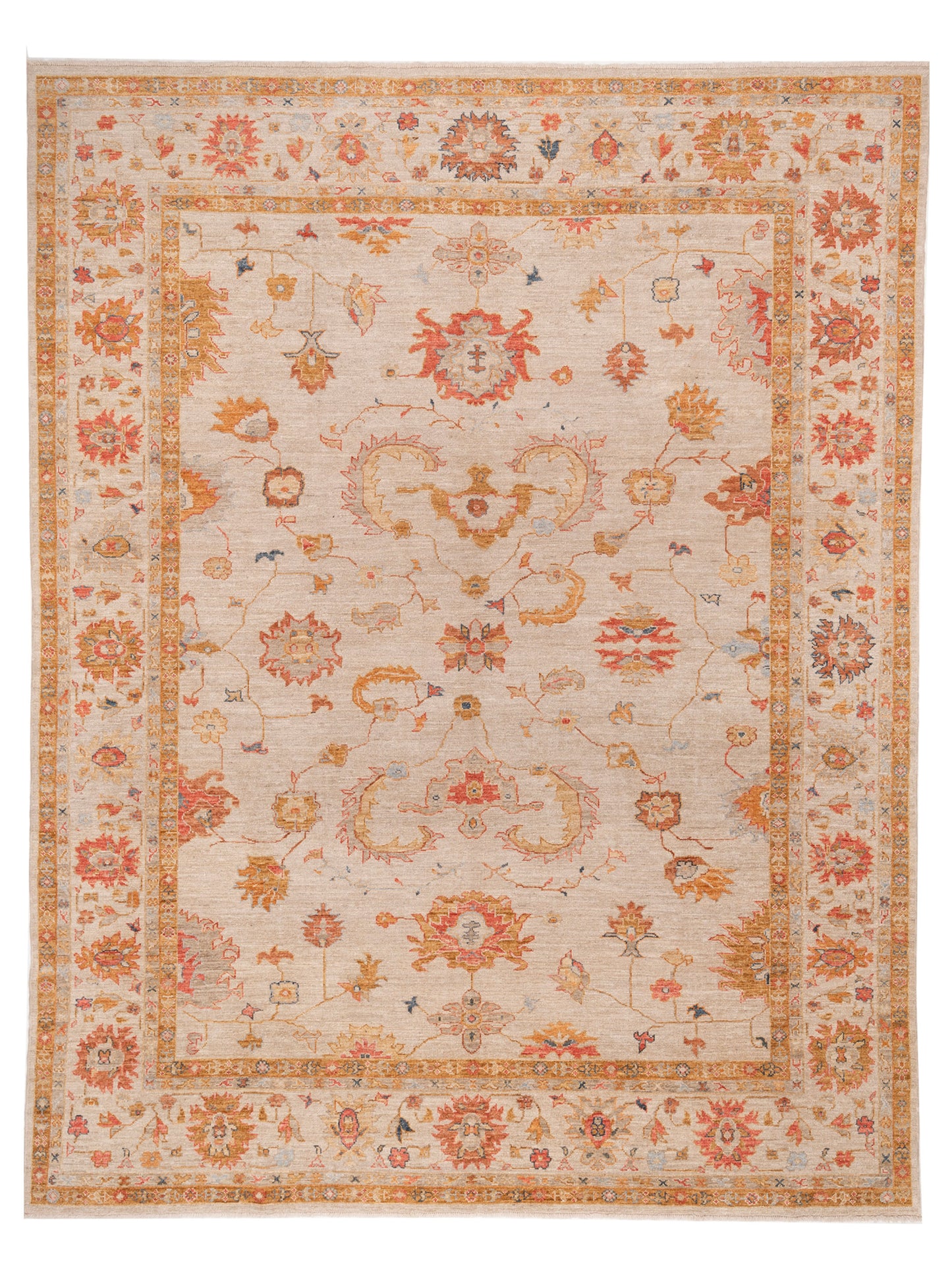 Anadol Angora Oushak  Ivory Ivory Traditional