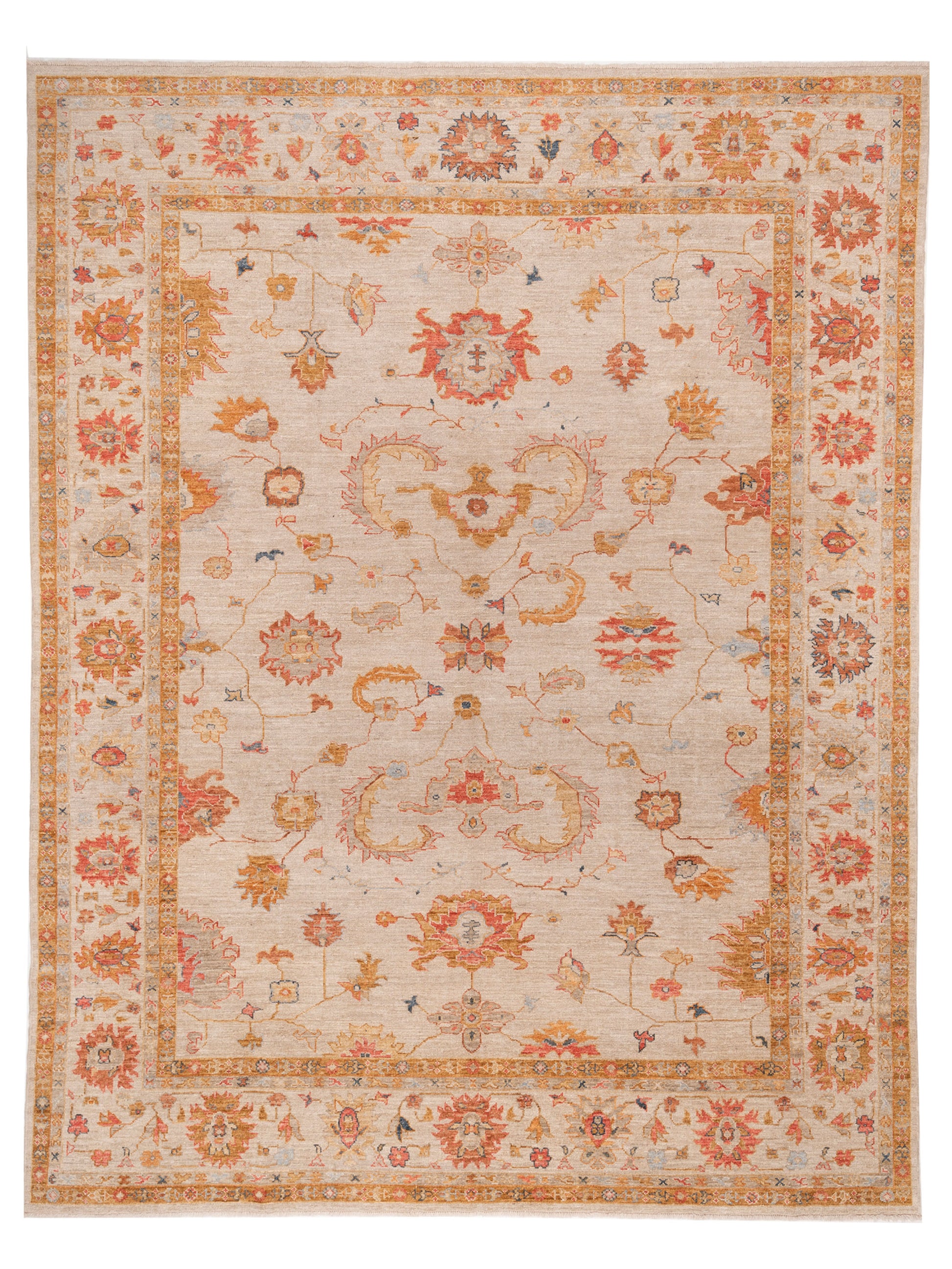 Anadol Angora Oushak  Ivory Ivory Traditional