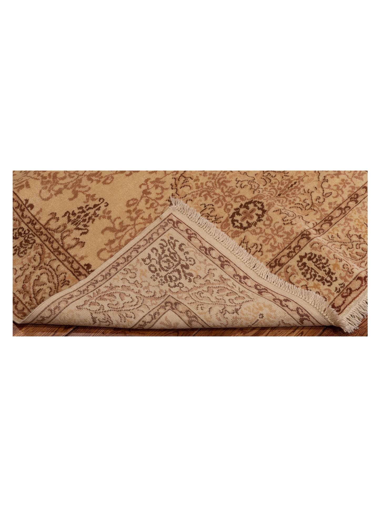 Antique Loom 117156 Beige Beige 4.1x6 Hand Knotted Rug