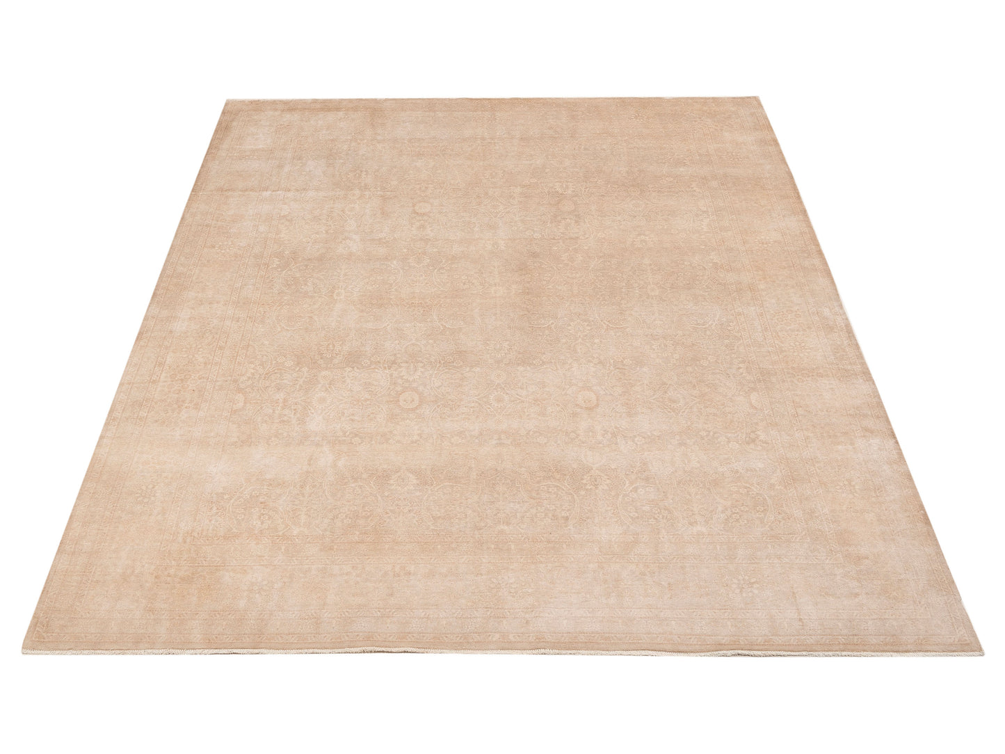 Vintage 111397 Silver 8x10.2 Hand Knotted Rug