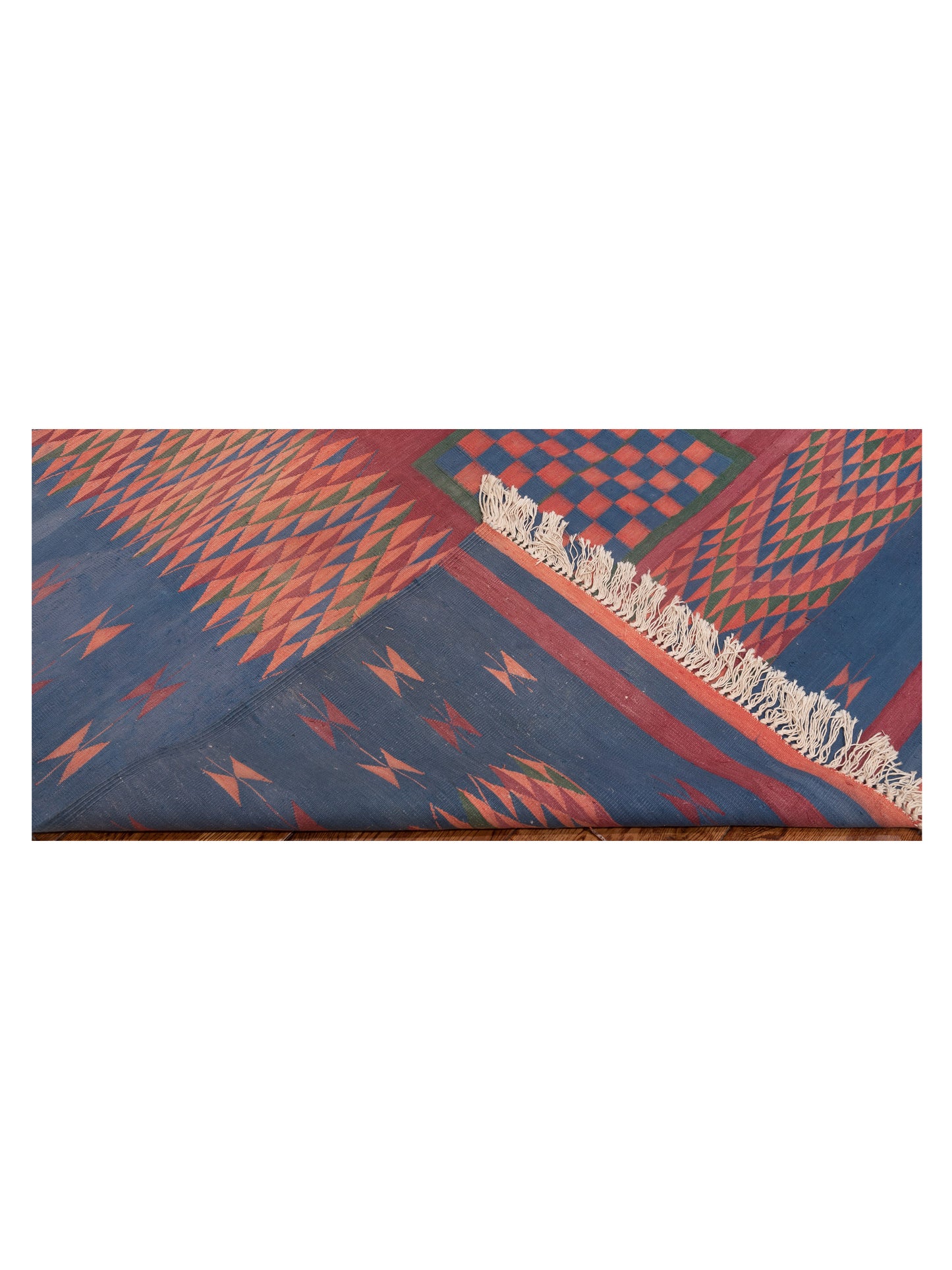 Transilvanian Kilim 25982 Pink Blue 9.3x12.7 Hand Woven Rug