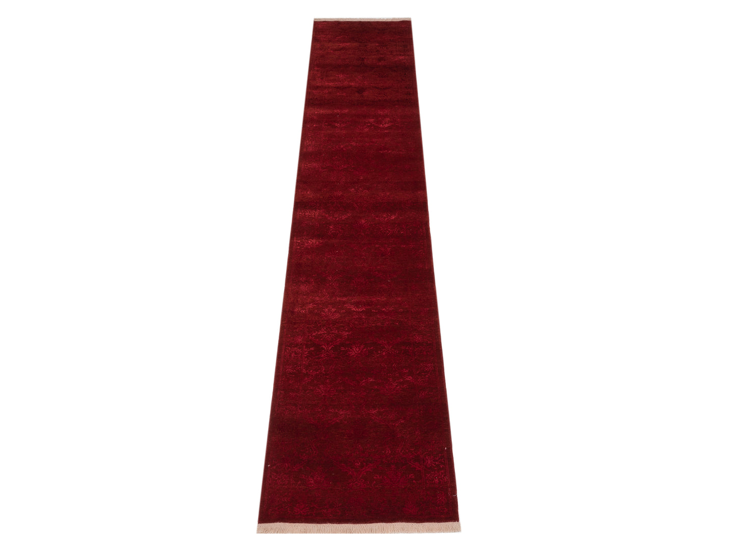 Defne Begonia Red Red 2.9x15.10 Hand Knotted Rug