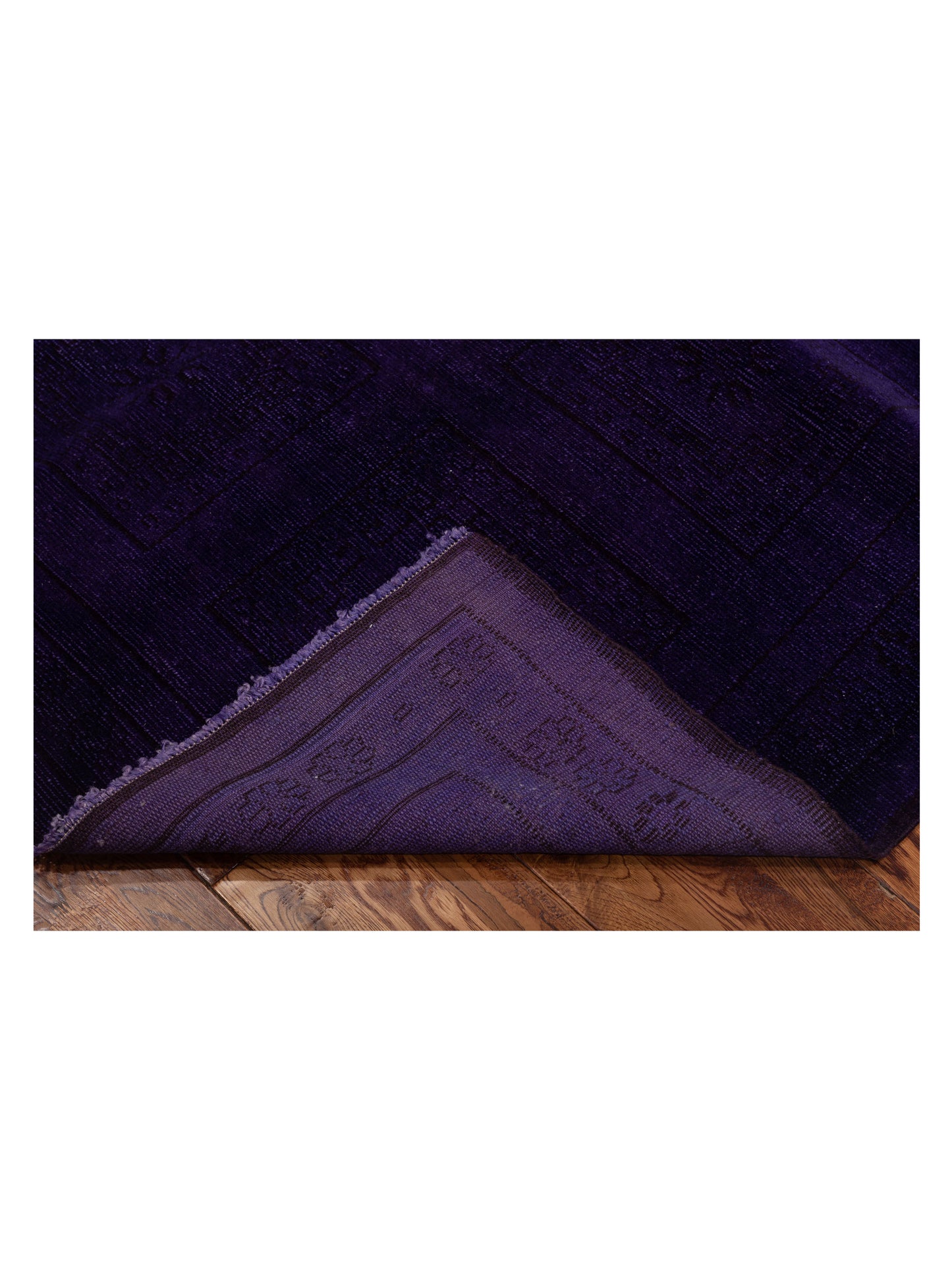 Vintage 107455 Purple 4.3x6.11 Hand Knotted Rug