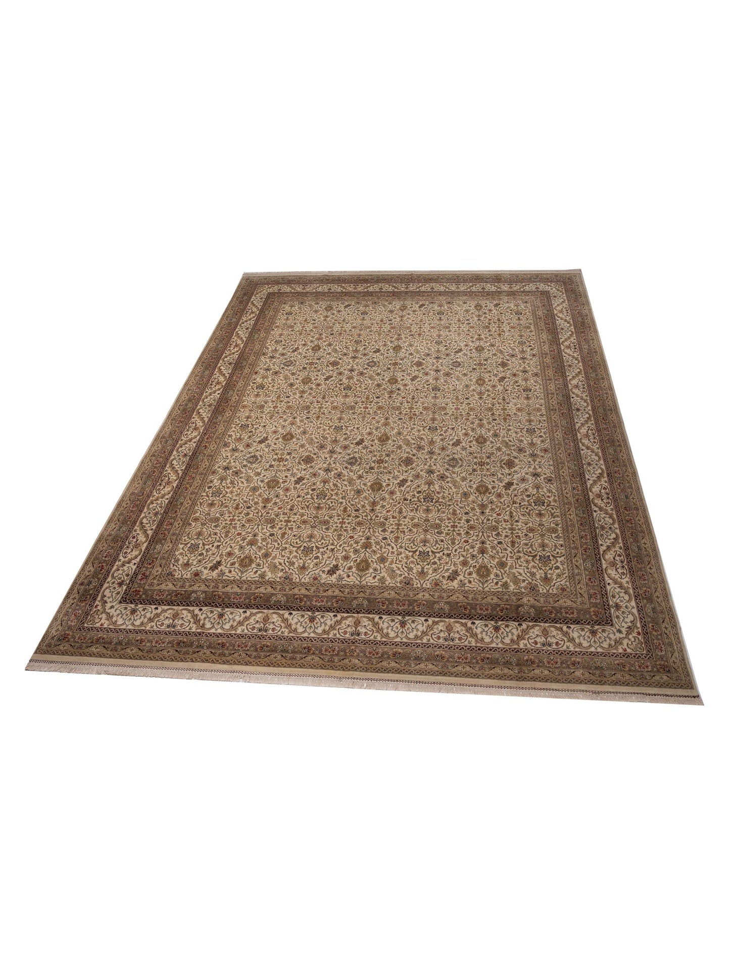 Platinum 82046 Ivory Ivory 12x14.10 Hand Knotted Rug