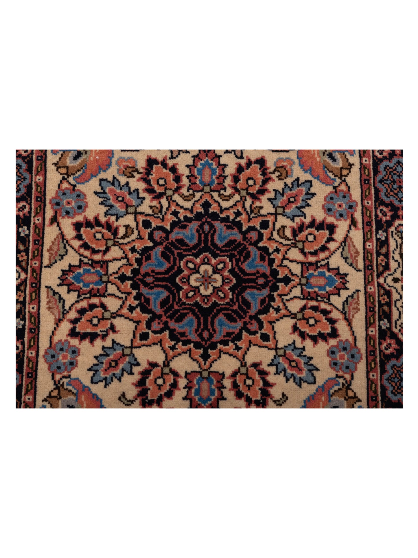 Crown 147784 Ivory Black 2.8x9.9 Hand Knotted Rug