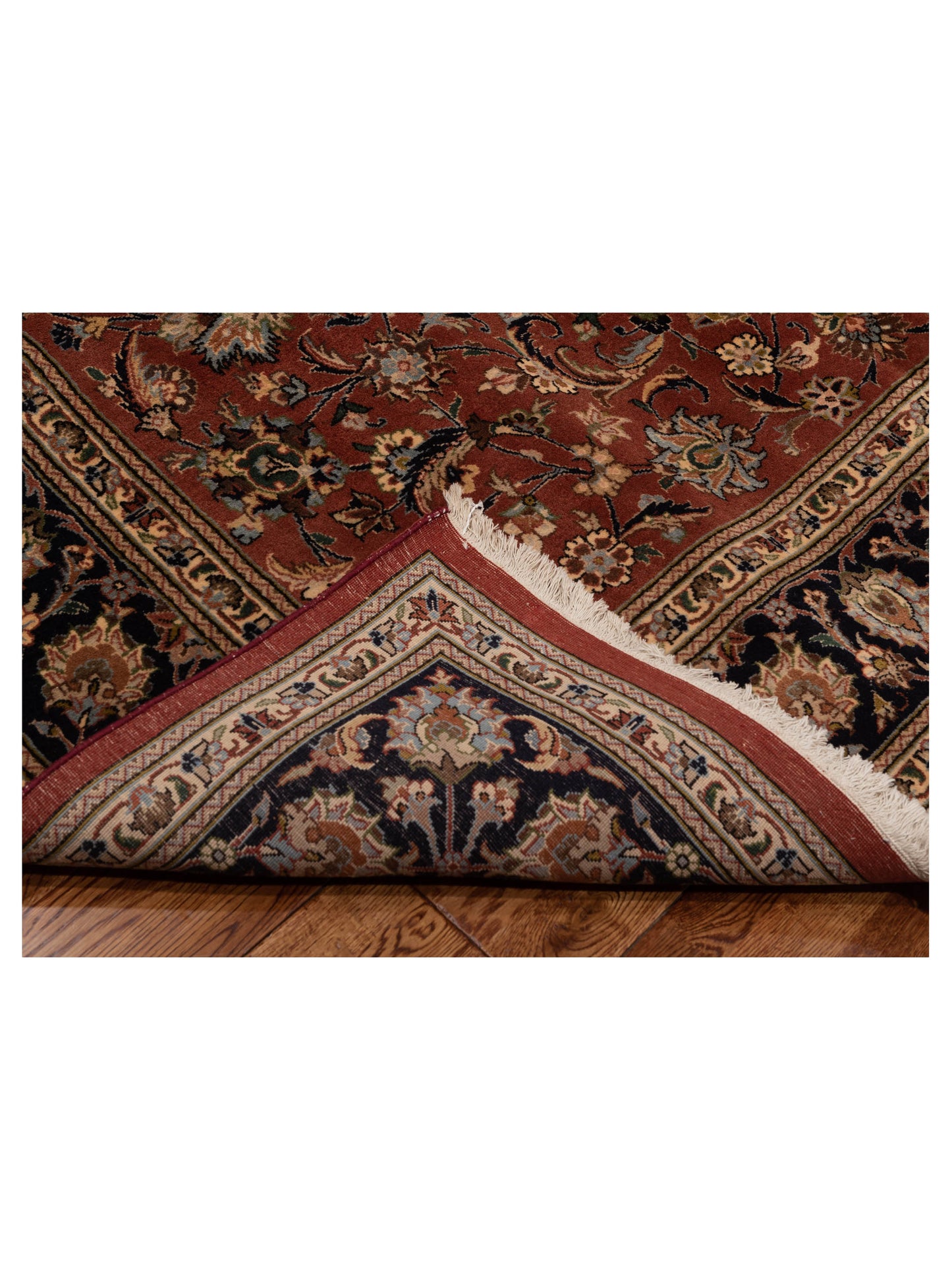 Magnolia 148539 Rust Black 7.2x8.10 Hand Knotted Rug