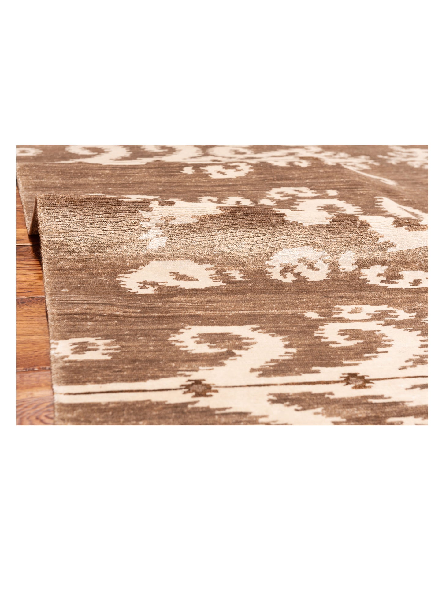 Tibetino 126593 Brown Ivory 6x9 Hand Knotted Rug