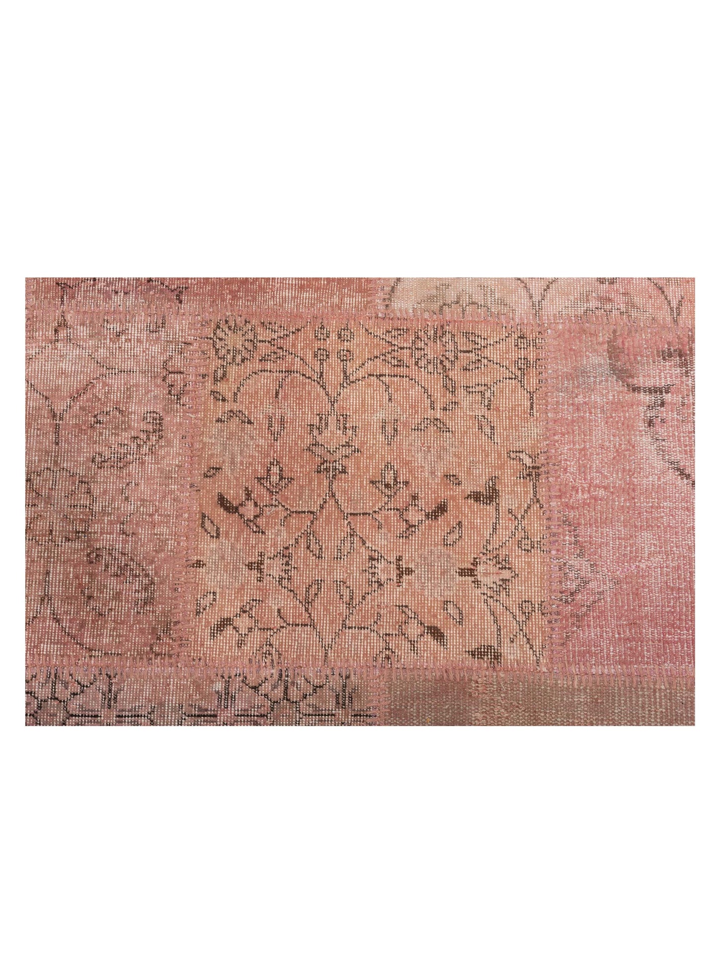 Turkish Vestige Patchwork 149178 Pink 8.1x10 Hand Knotted Rug