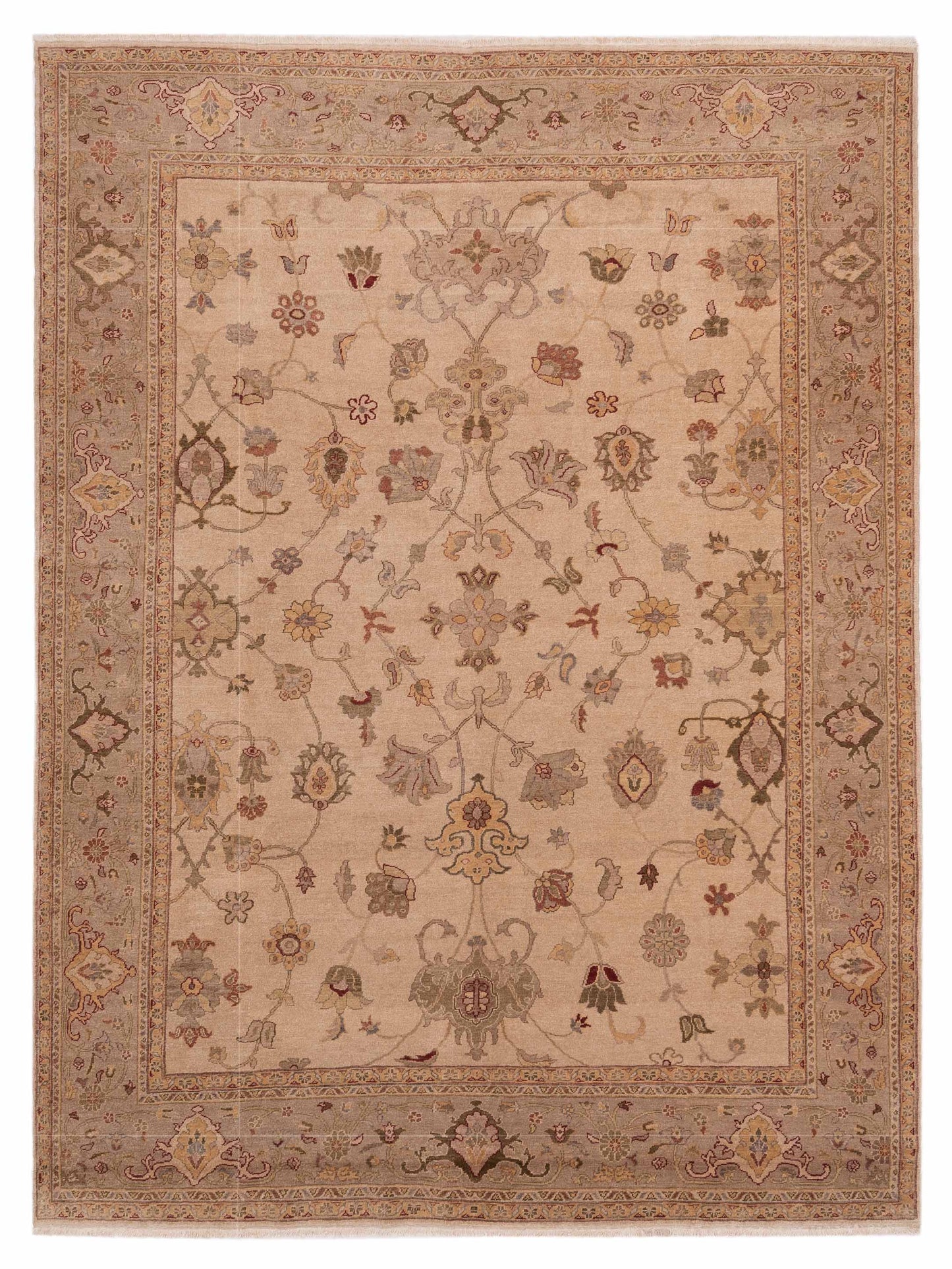Pasha Turkish Elvan  Beige Silver Traditional