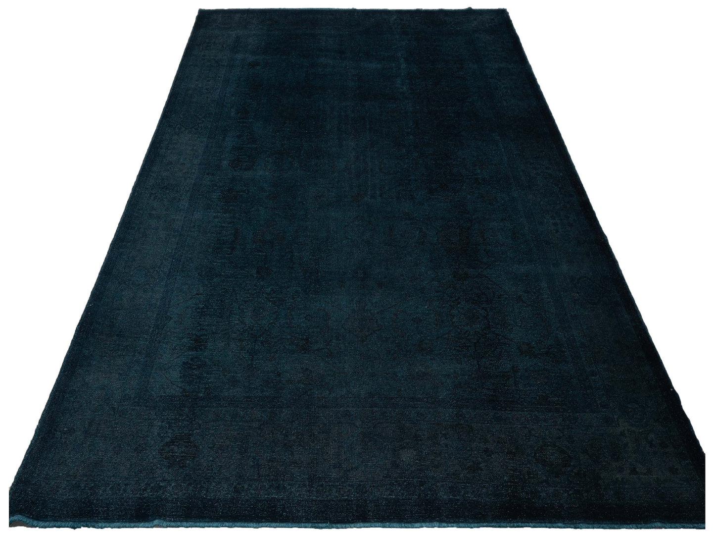 Vintage 70893 Indigo 10.3x13.8 Hand Knotted Rug
