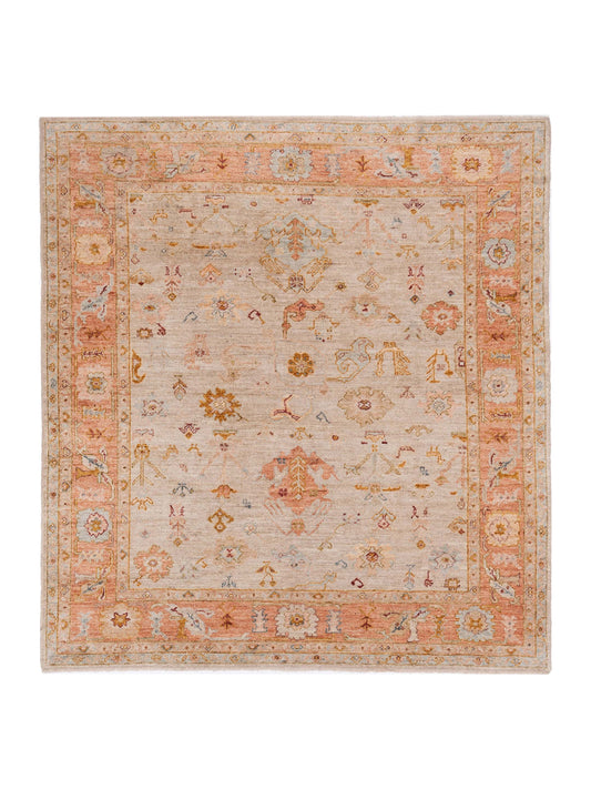 Anadol Angora Oushak  Ivory Pink Traditional