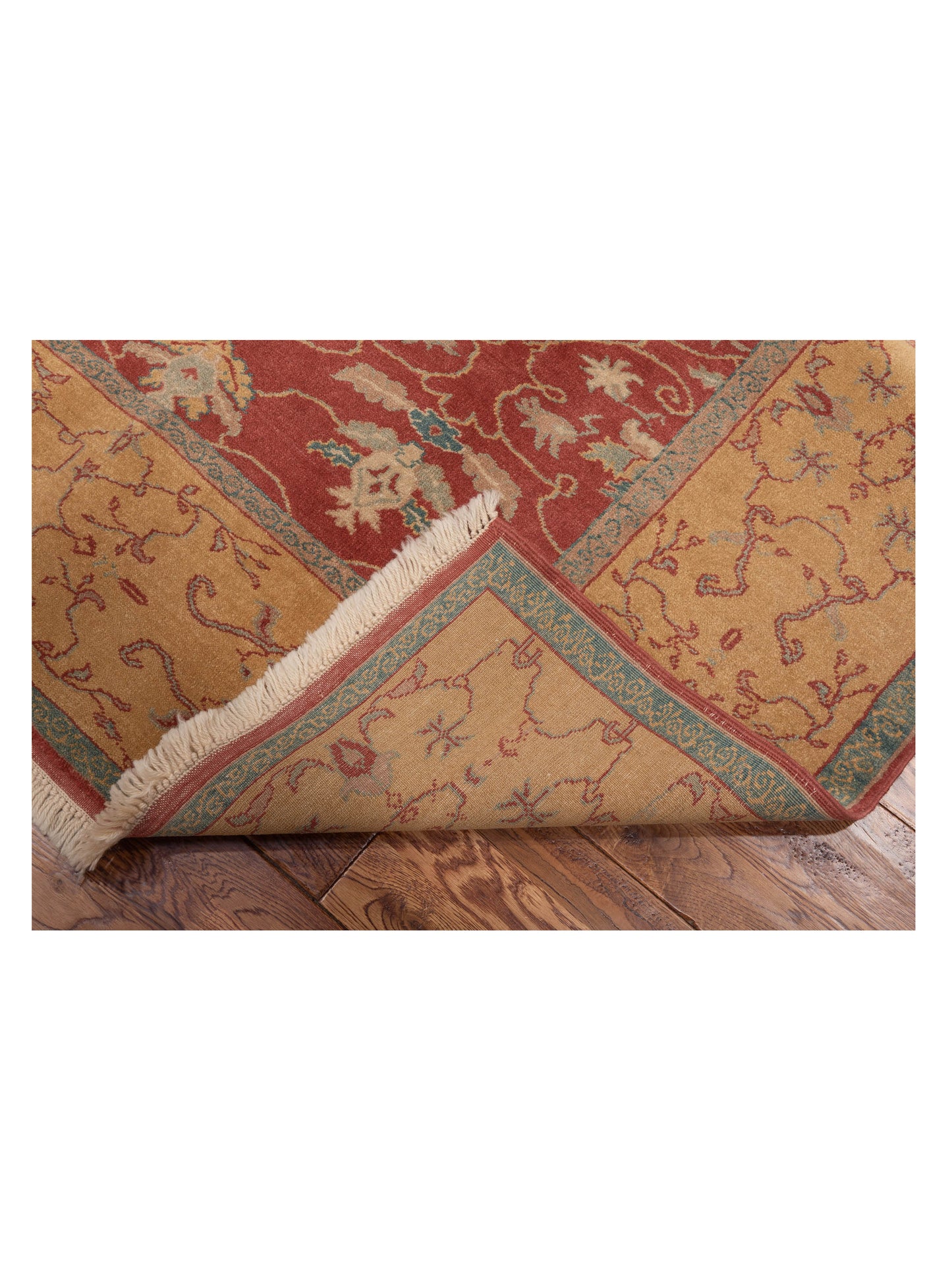 Antique Loom 117145 Rust Gold 6.10x8.1 Hand Knotted Rug