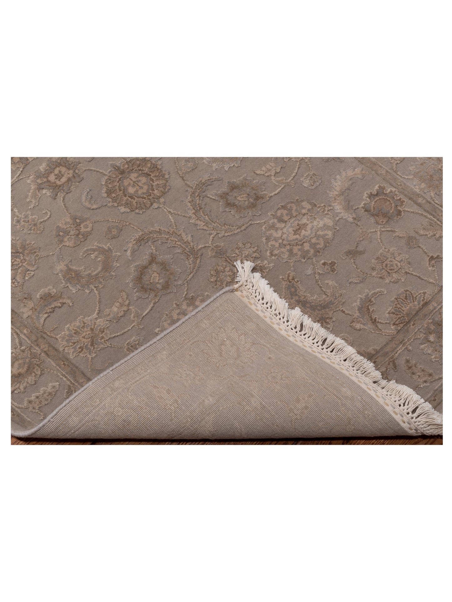 Imperial Silk 135477 Silver Silver 2.8x10 Hand Knotted Rug
