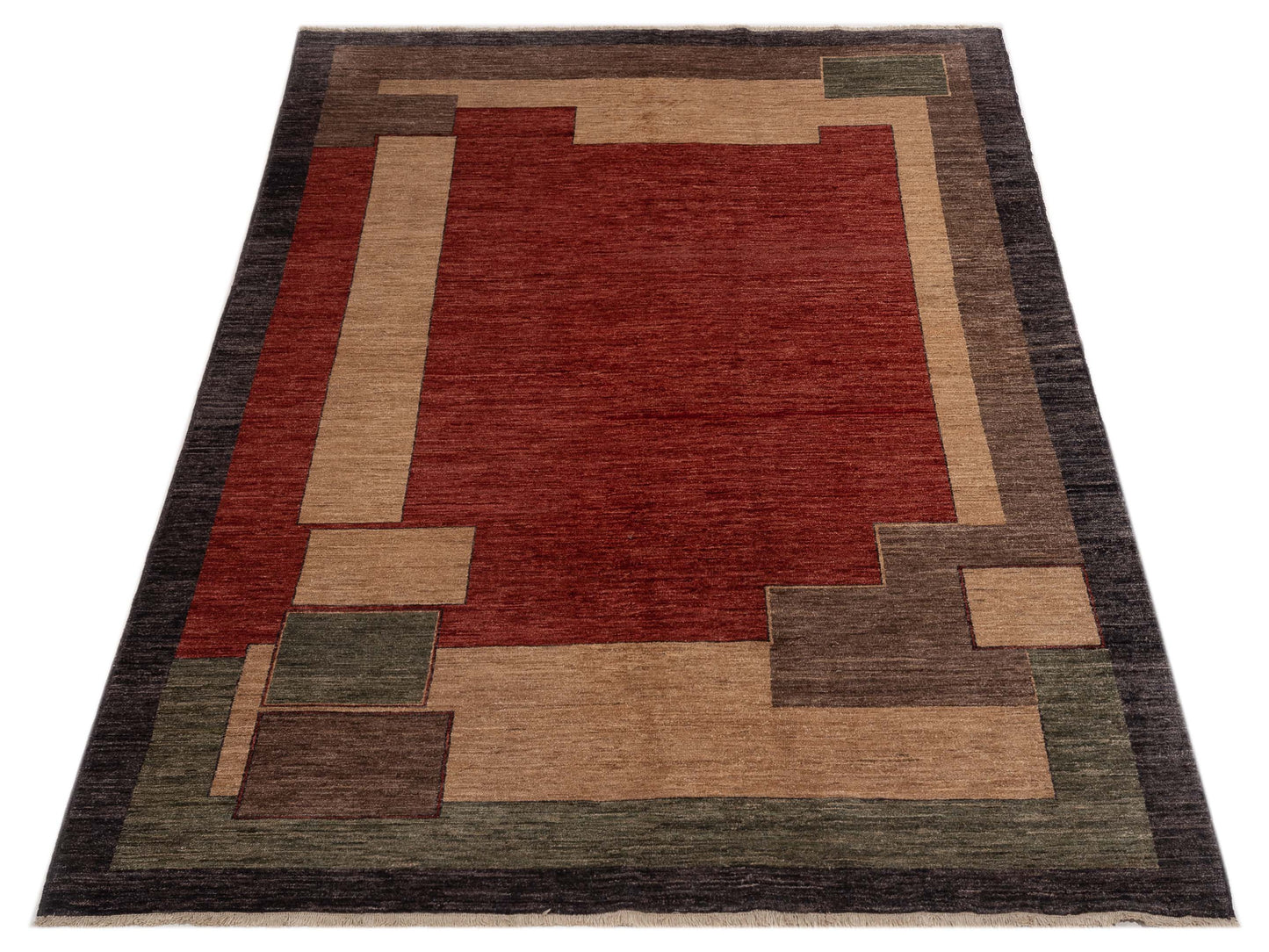 Bahar 92916 Multi 6.2x8.11 Hand Knotted Rug