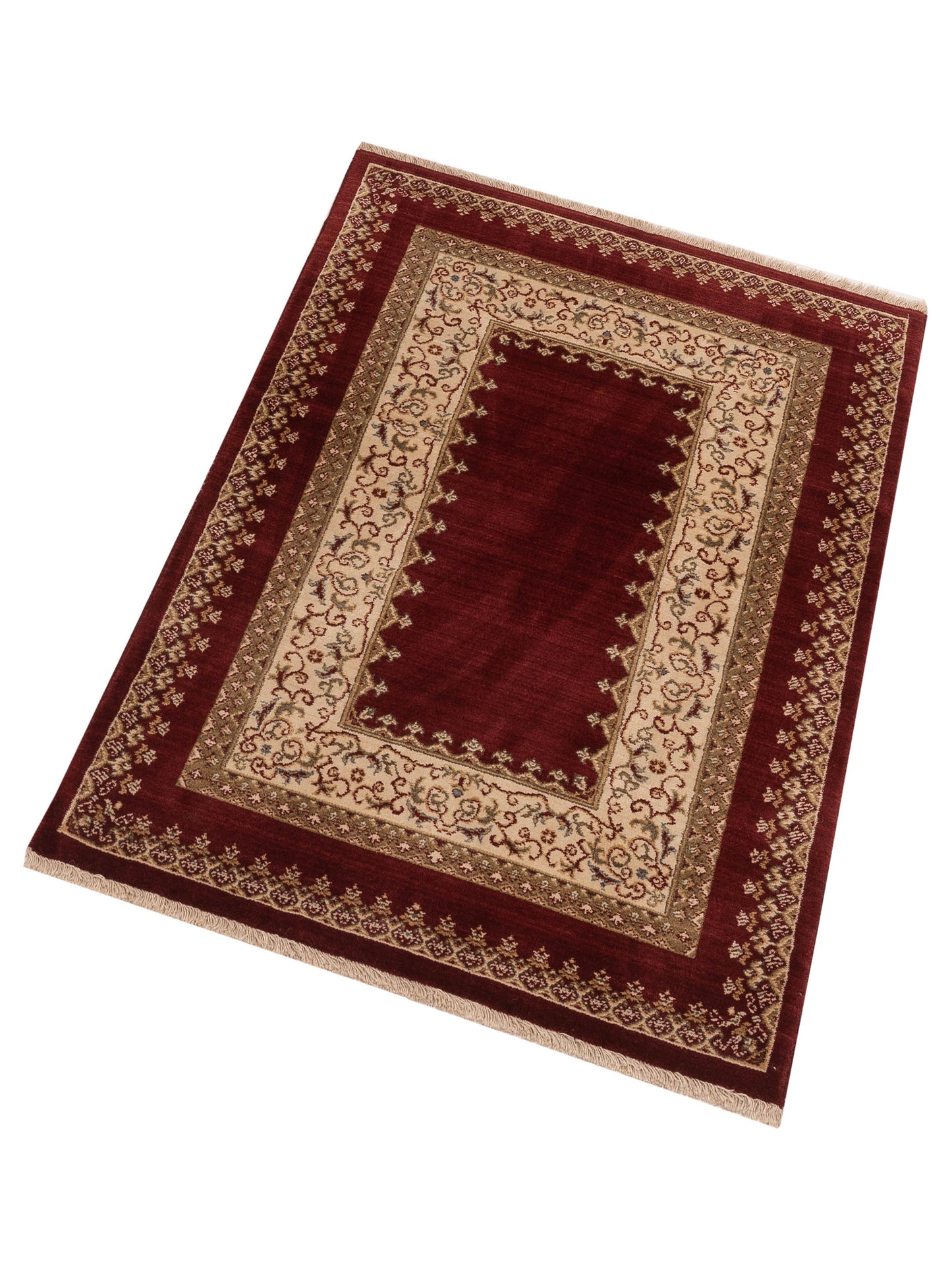 Alara 146348 Red Red 4x5.3 Machine Made Rug