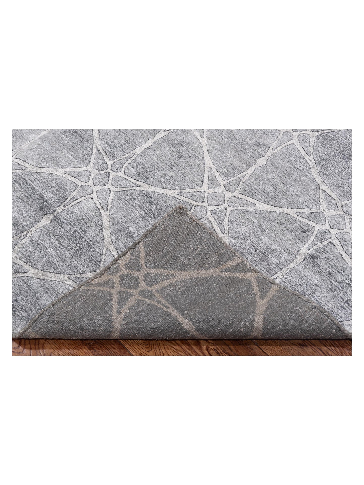 Tibetino 120496 Gray Gray 6.1x9 Hand Knotted Rug