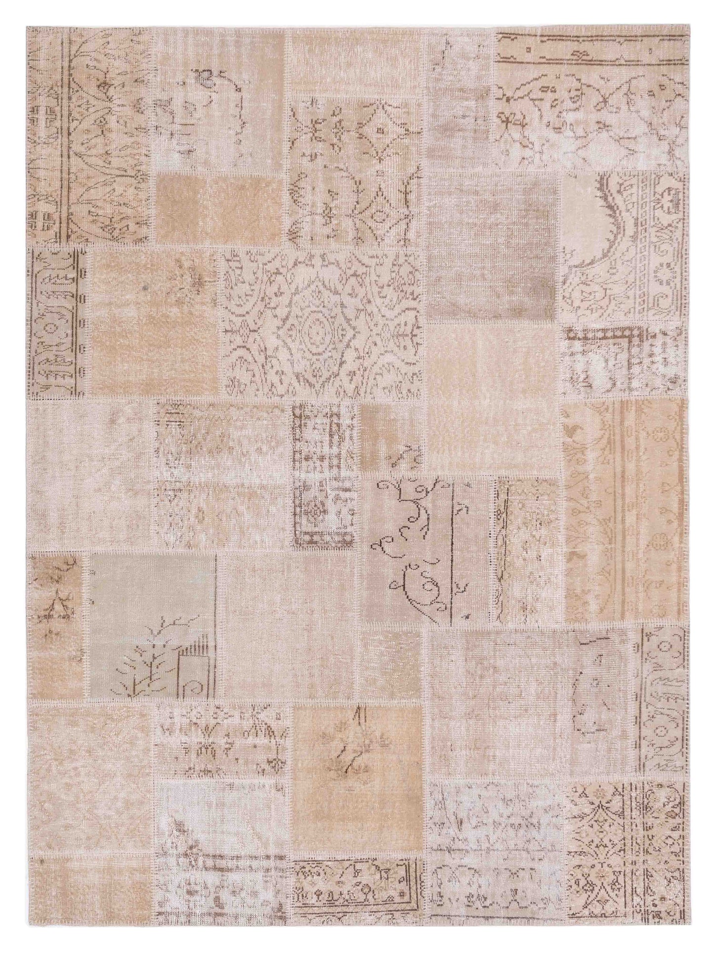 Pasha Turkish Vestige Patchwork  Natural  Contemporary