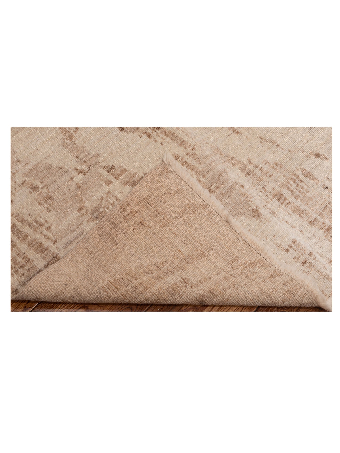 Angora Oushak 150763 Beige Brown 6.8x9.8 Hand Knotted Rug
