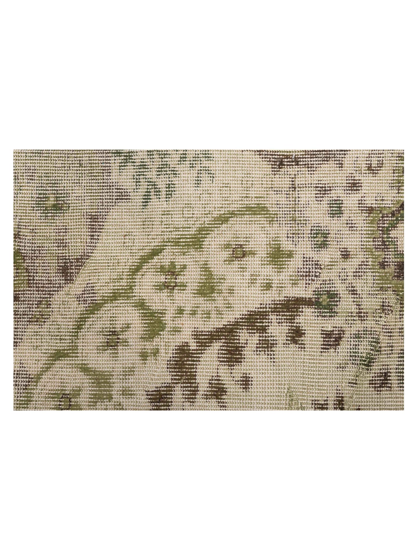 Turkish Vestige Patchwork 146029 Green 9.1x12 Hand Knotted Rug