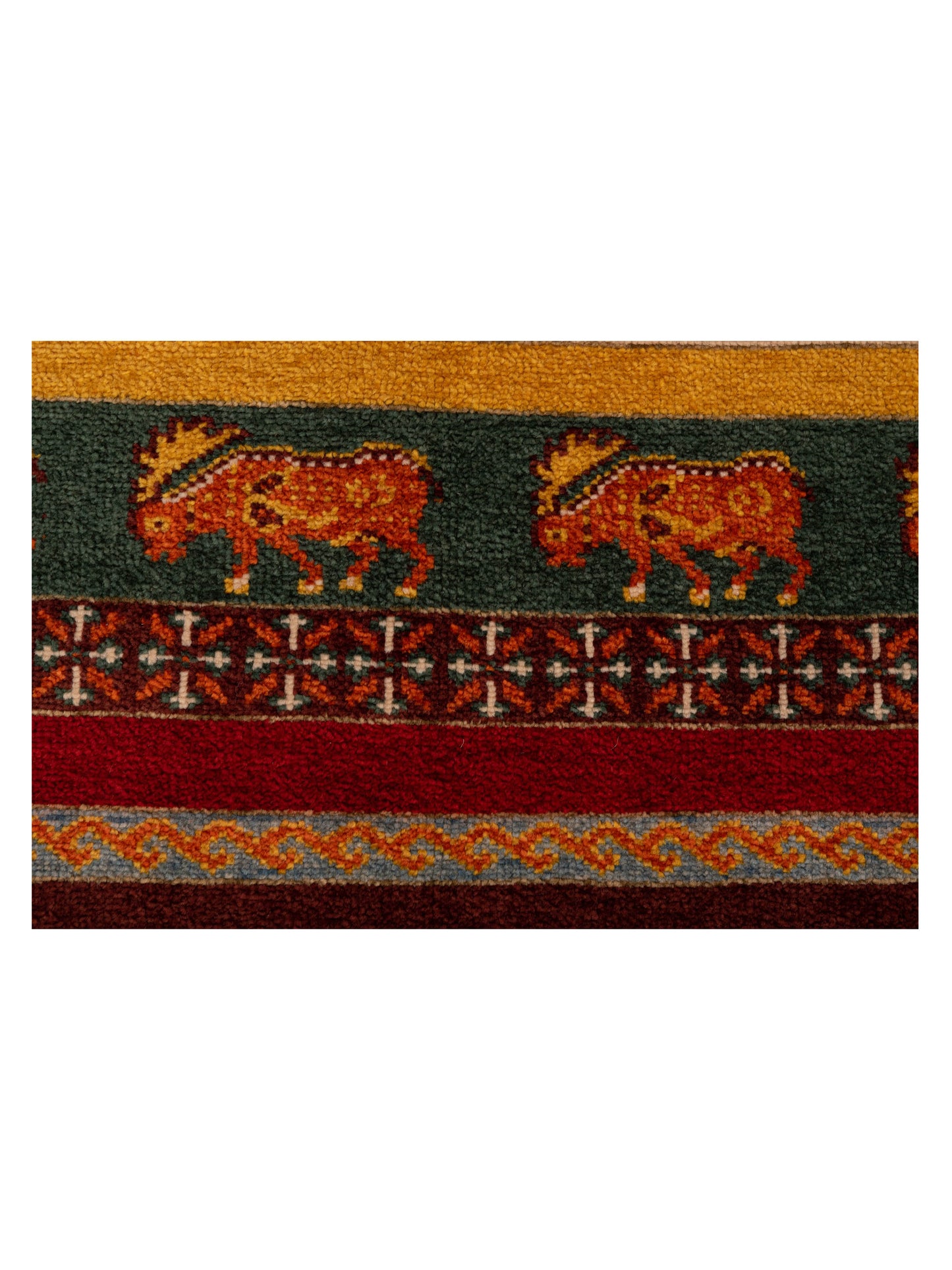 Shawl 129749 Multi 4.3x5.9 Hand Knotted Rug