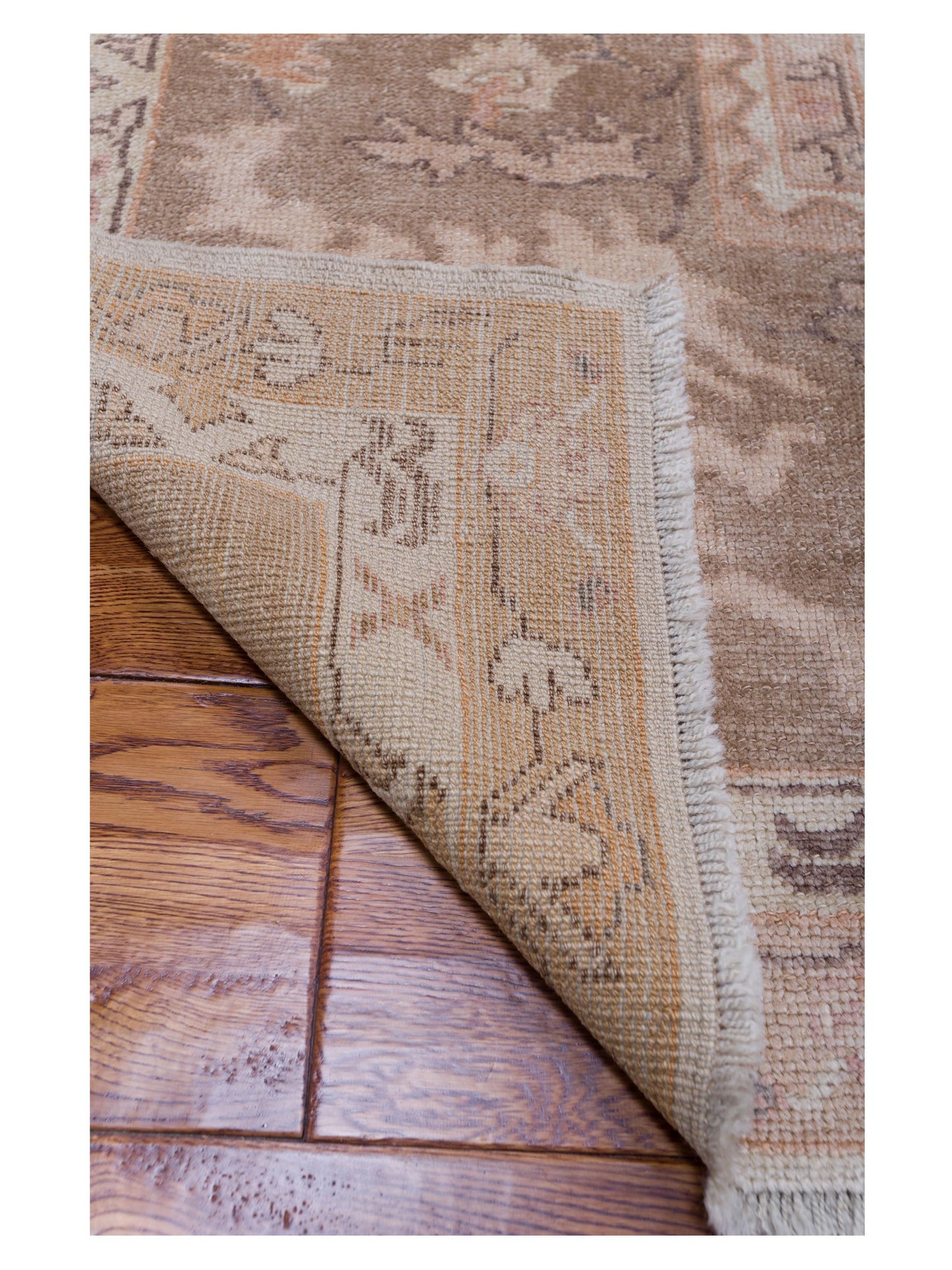 Angora Oushak 108126 Beige Brown 10x13.5 Hand Knotted Rug
