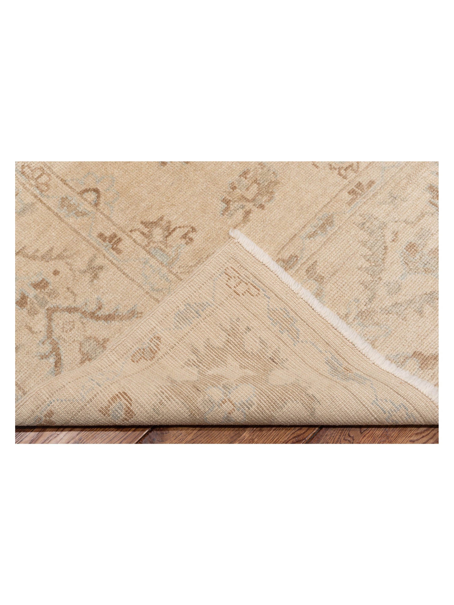 Angora Oushak 139243 Ivory Ivory 8.4x9.7 Hand Knotted Rug