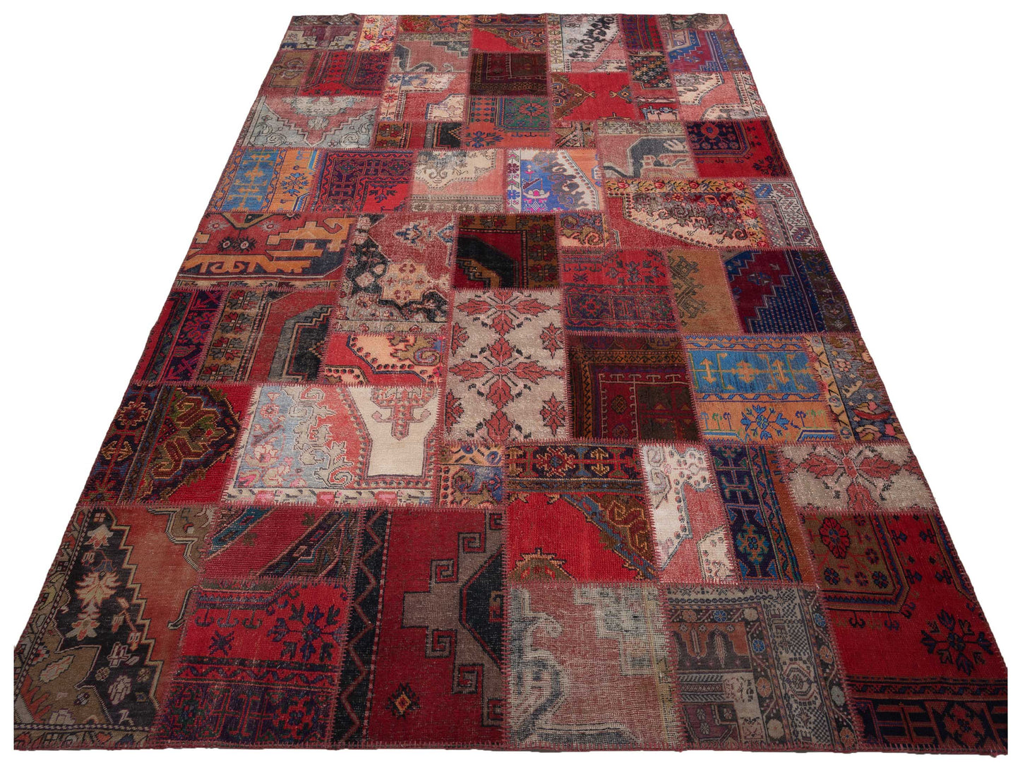Turkish Vestige Patchwork 146050 Multi 10x13.11 Hand Knotted Rug