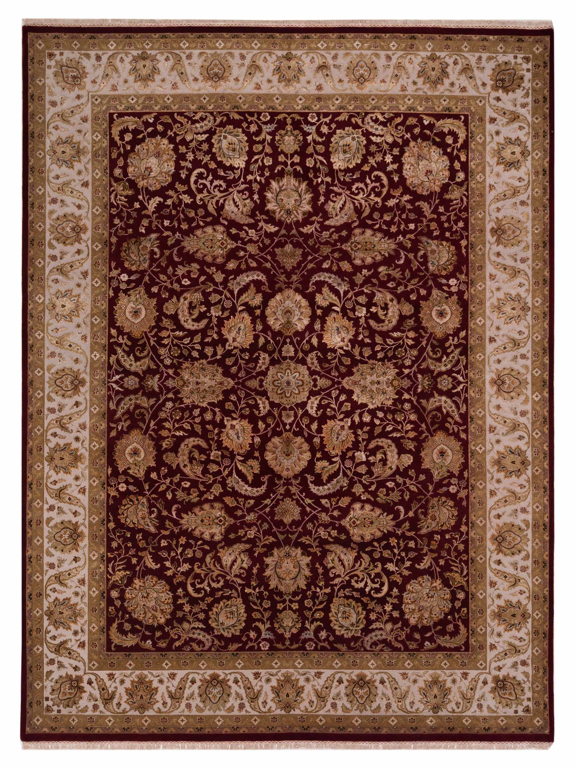 Rajpur Imperial Silk  Red Beige Traditional