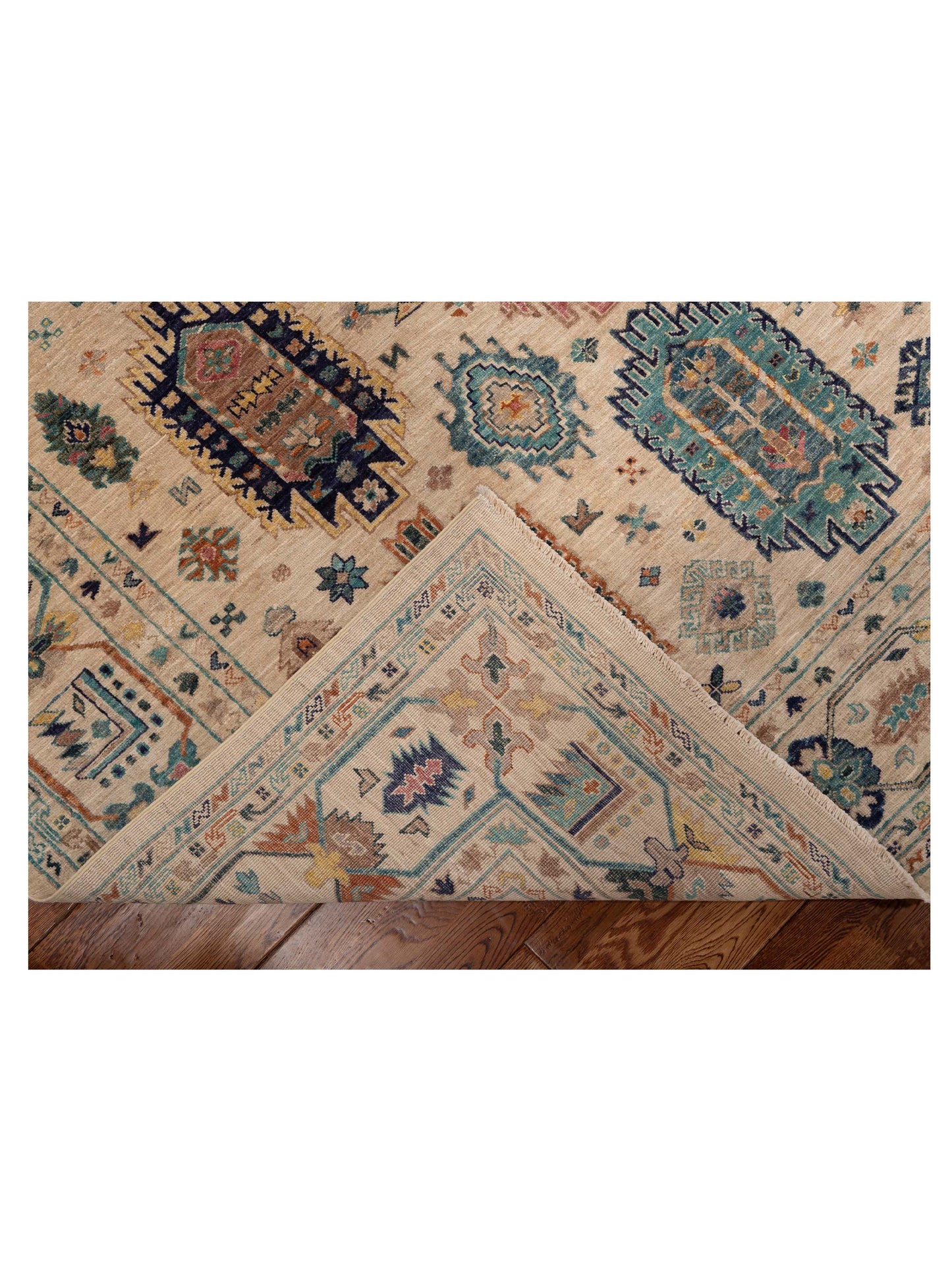 Artisan Kars 153563 Ivory Ivory 6.9x9.7 Hand Knotted Rug