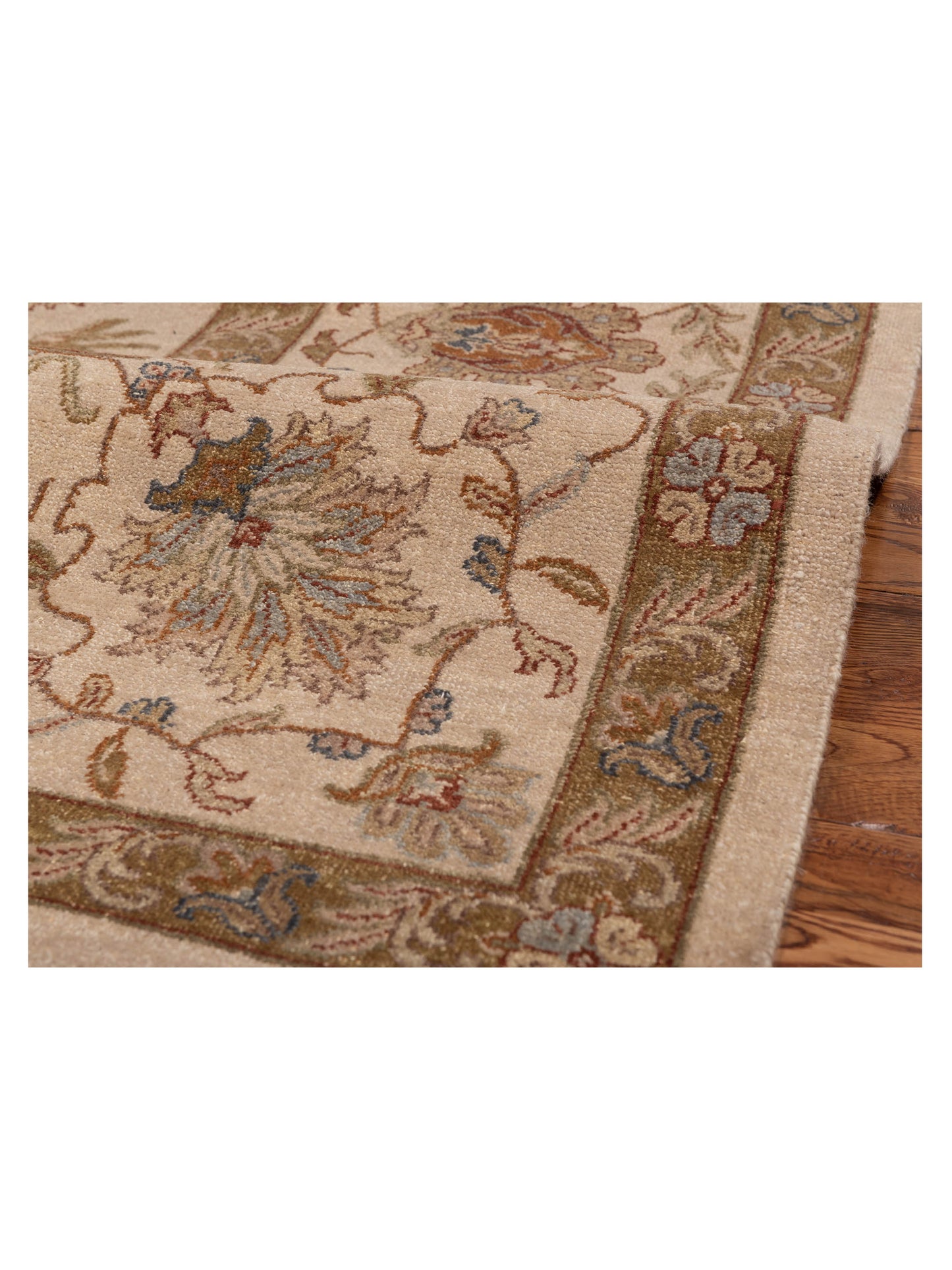 Ghazani 98616 Ivory Ivory 8.2x10 Hand Knotted Rug