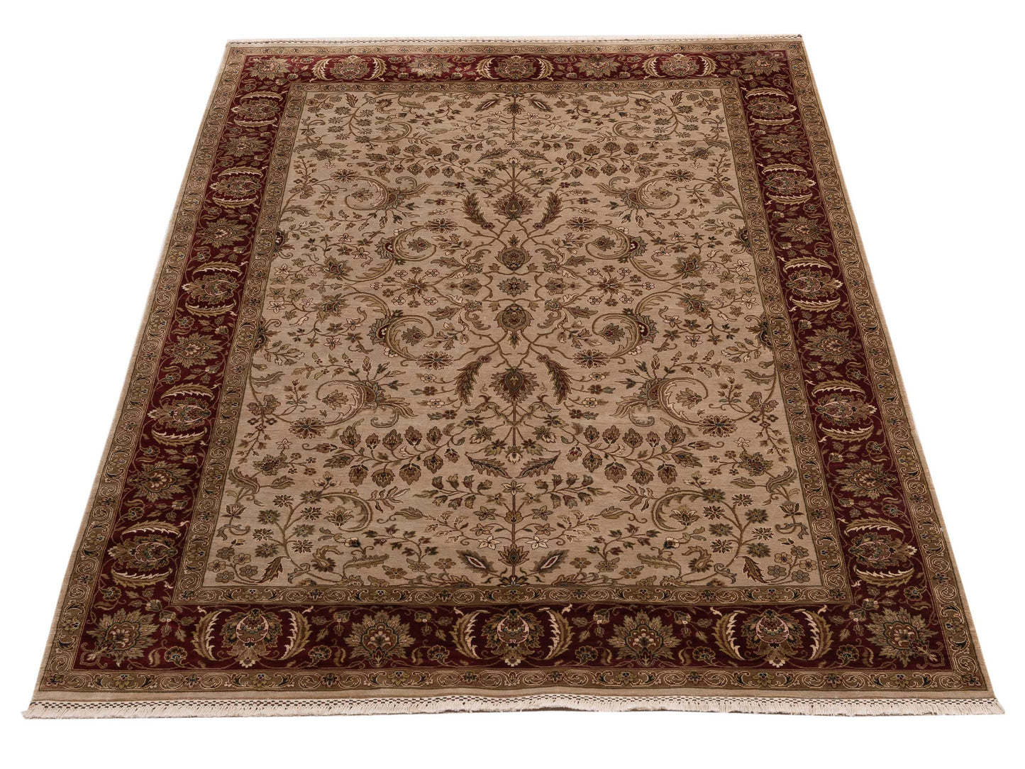 Imperial Silk 153479 Ivory Ivory 6x9 Hand Knotted Rug