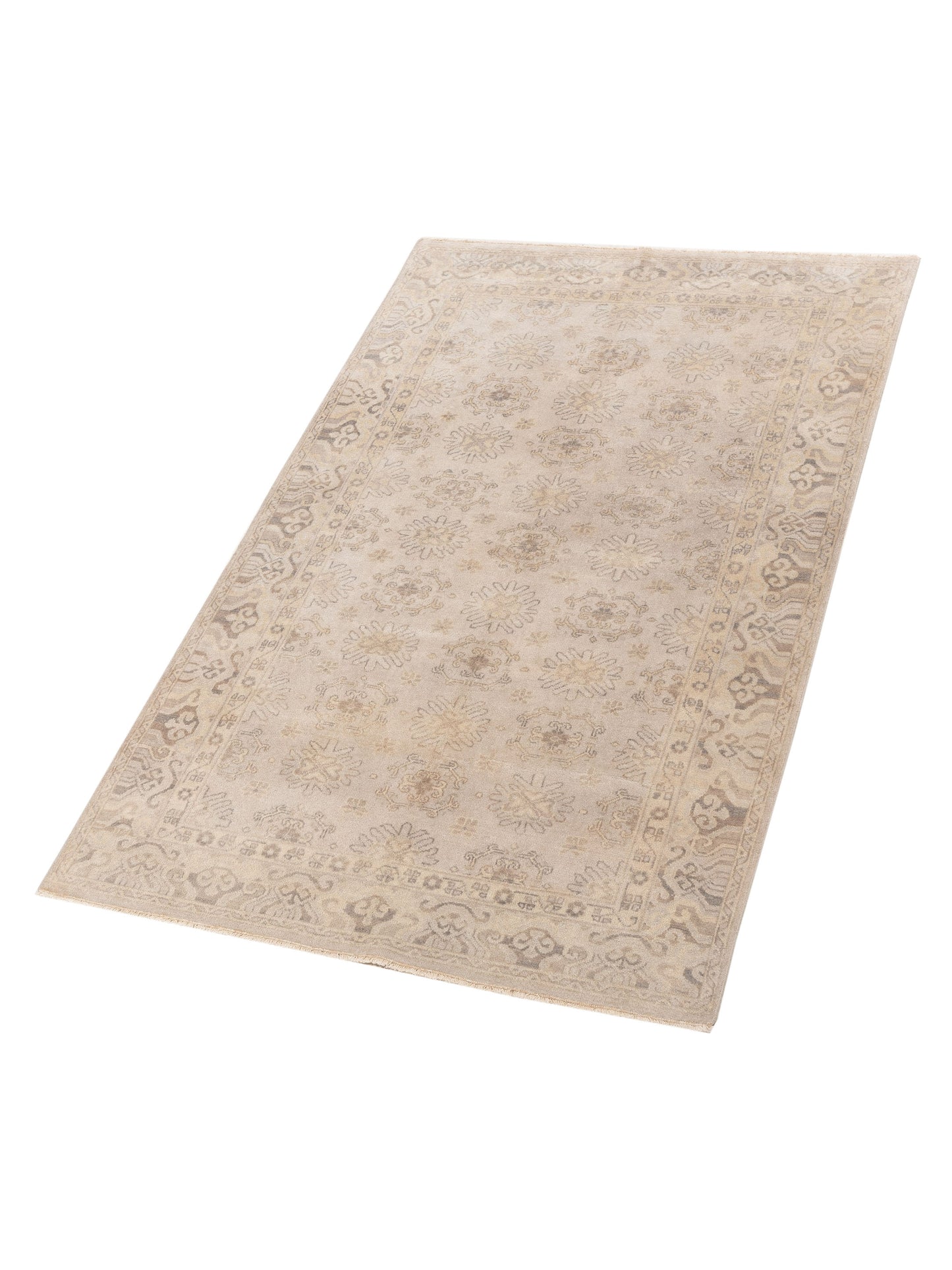 Evren 122232 Silver 5x8 Hand Knotted Rug
