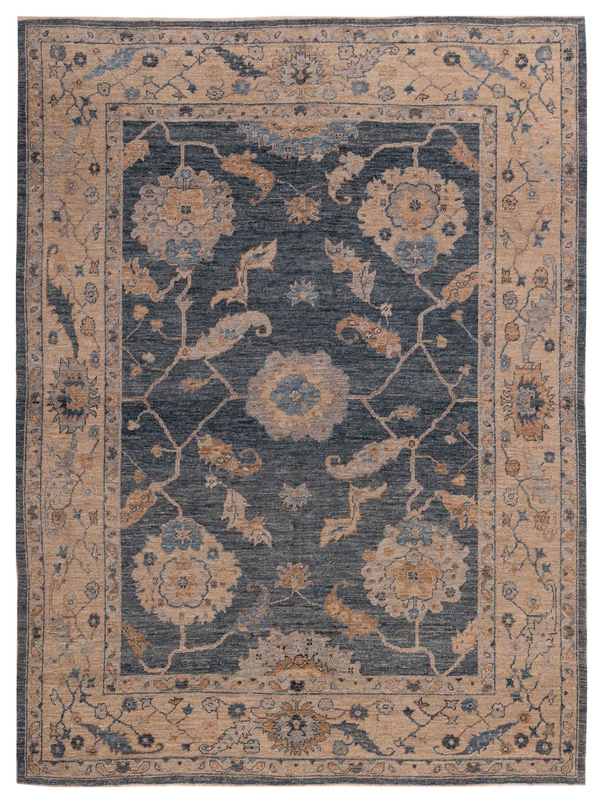 Anadol Angora Oushak  Blue Cream Traditional