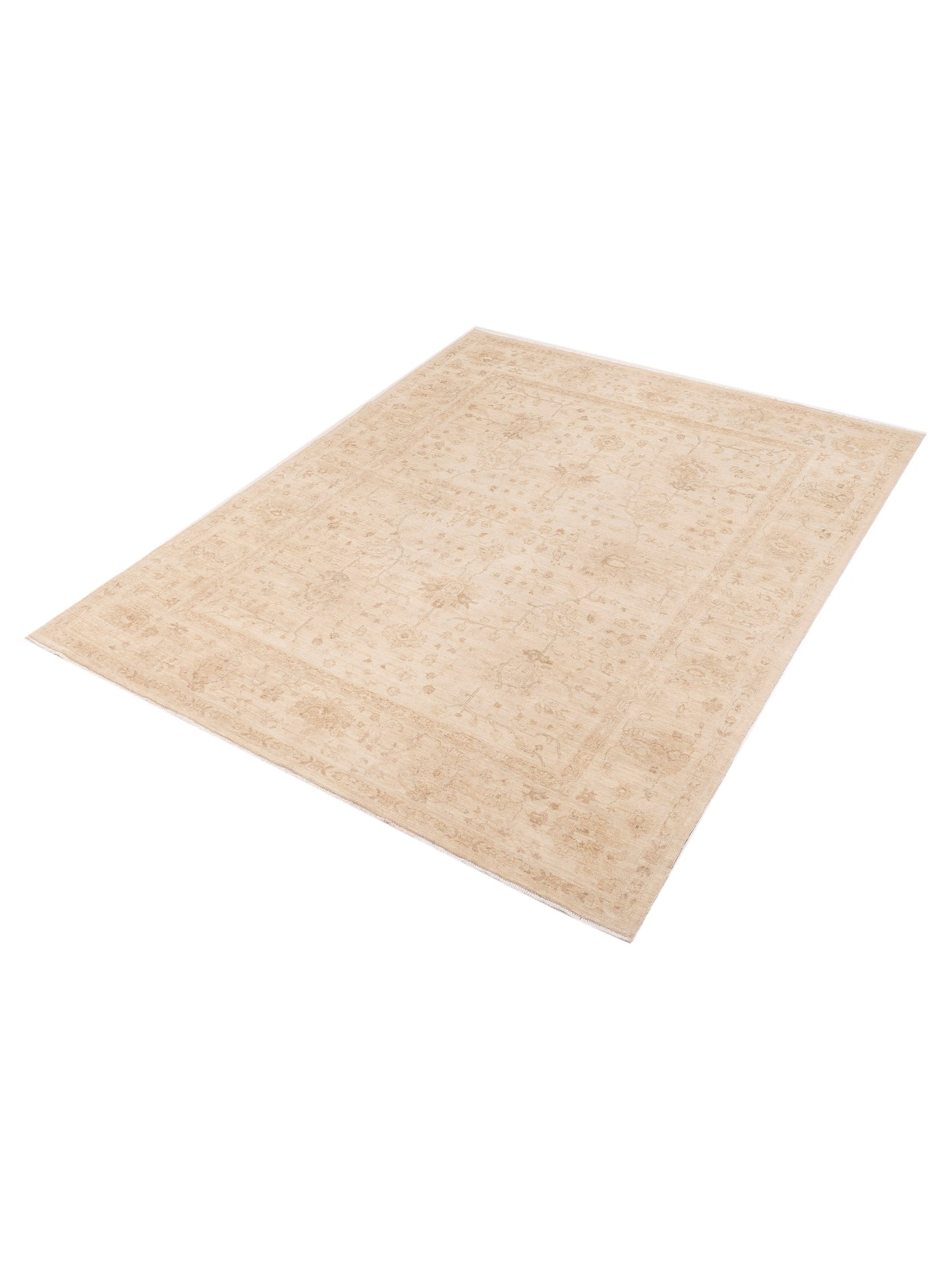 Laila 115278 Ivory Beige 8.2x10.2 Hand Knotted Rug