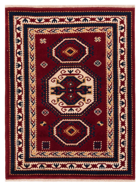 Pasha Turkish Shirwan  Red Ivory Traditional