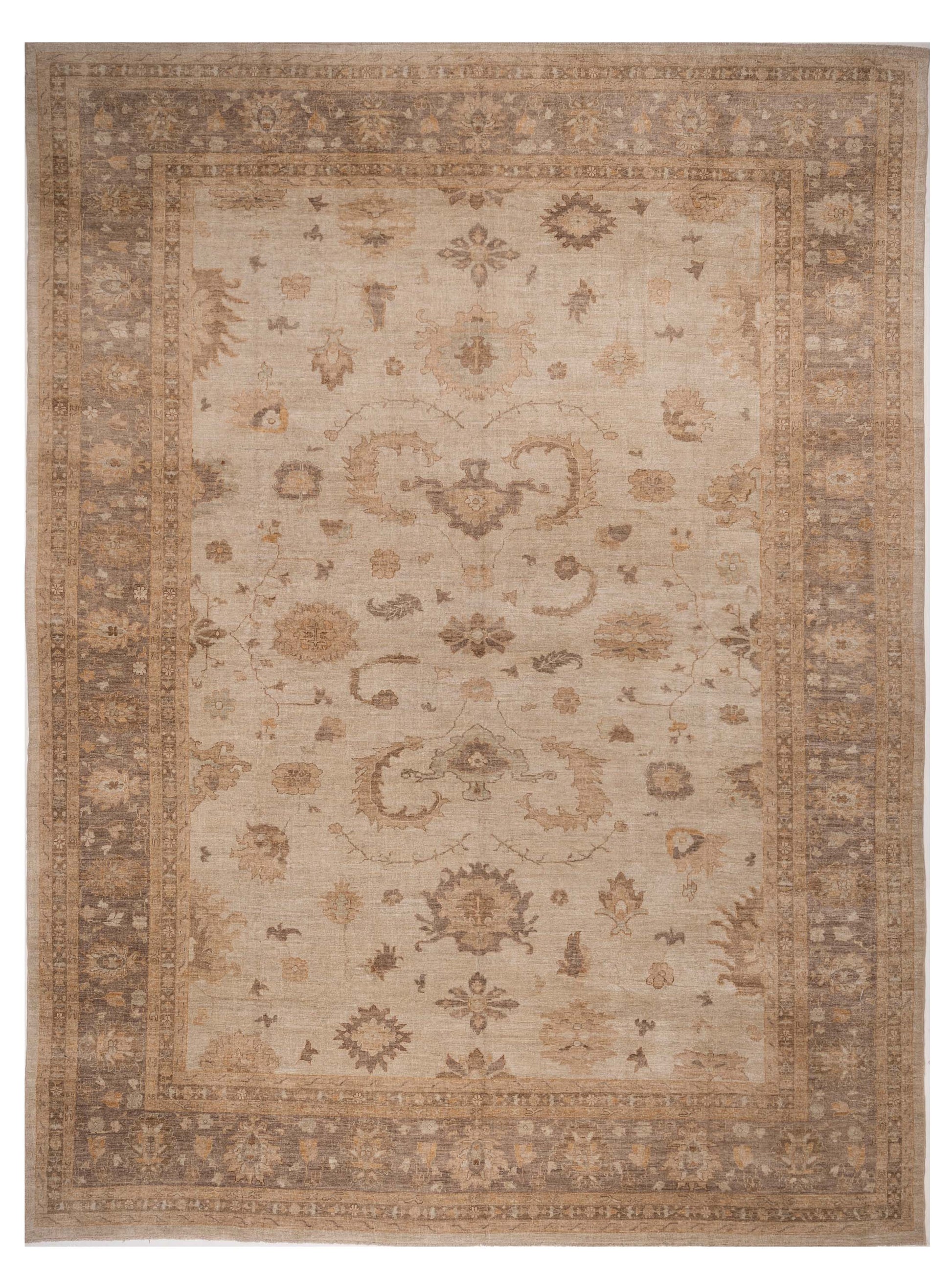 Anadol Angora Oushak  Silver Brown Traditional