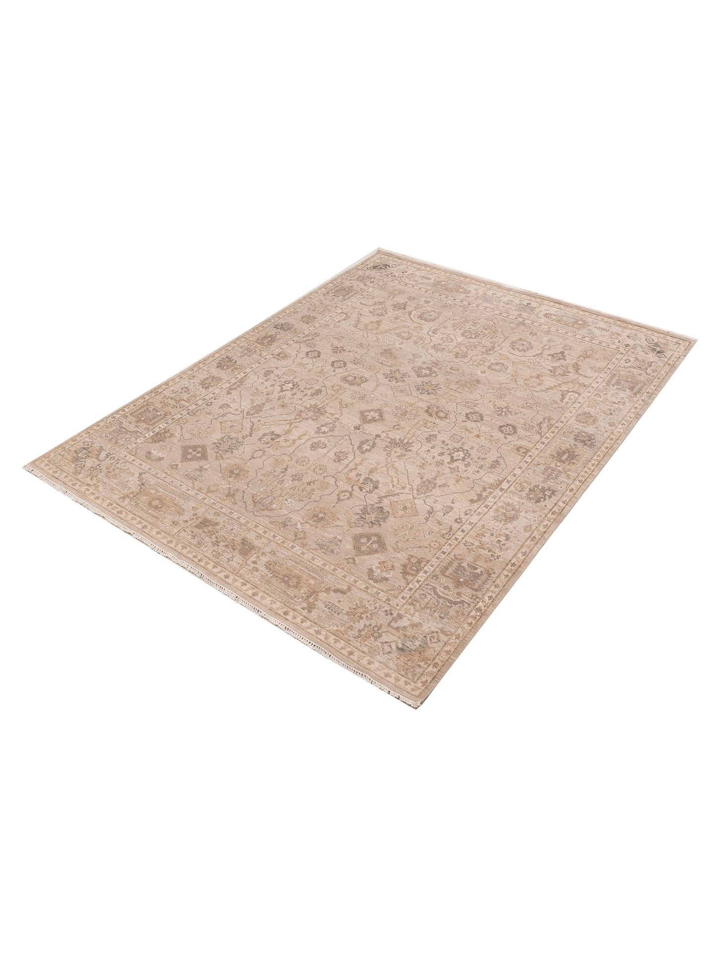 Vintage Revival 154841 Brown Brown 8.1x10.3 Hand Knotted Rug