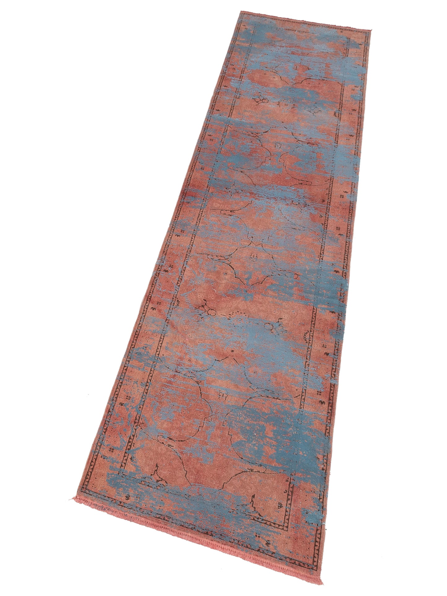 Vintage 107351 Pink 2.10x96 Hand Knotted Rug