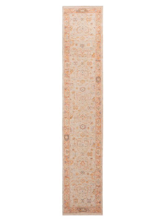 Anadol Angora Oushak  Ivory Rust Traditional