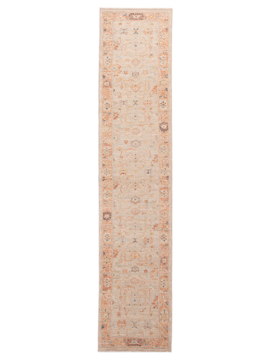 Anadol Angora Oushak  Ivory Rust Traditional